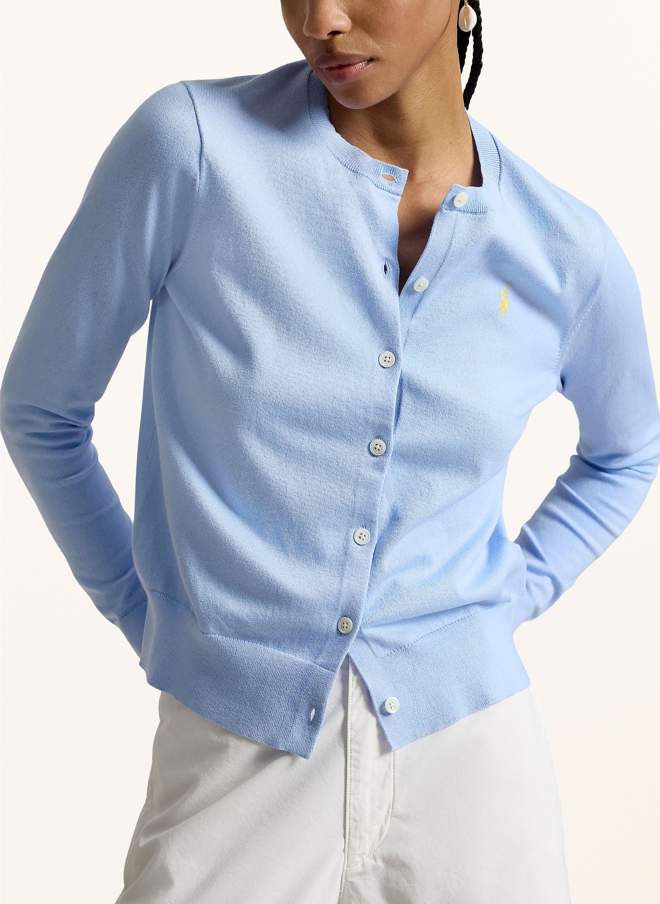 POLO RALPH LAUREN Strickjacke: HELLBLAU