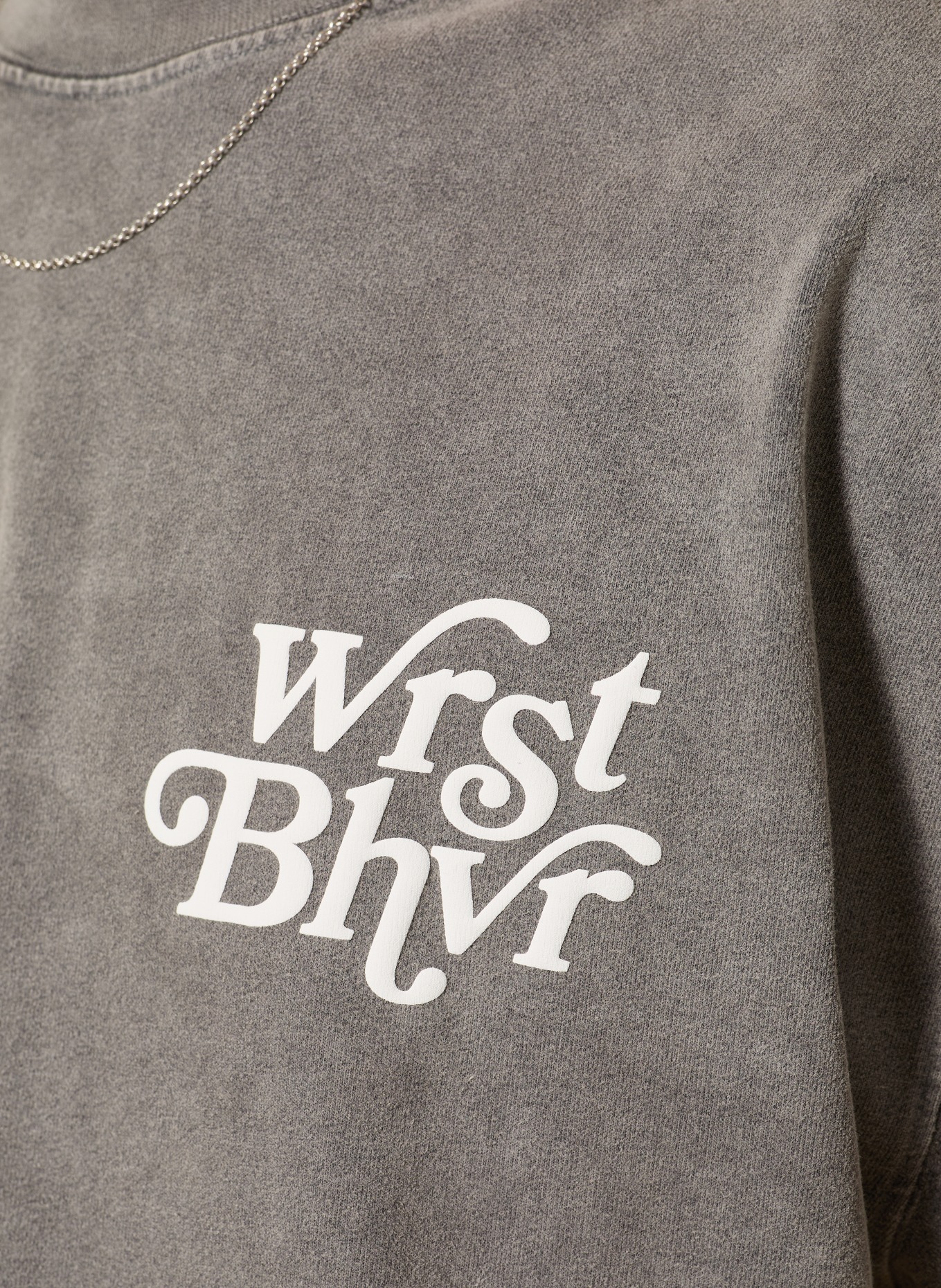 WRSTBHVR REEN V2 T-shirt: GRAY / WHITE