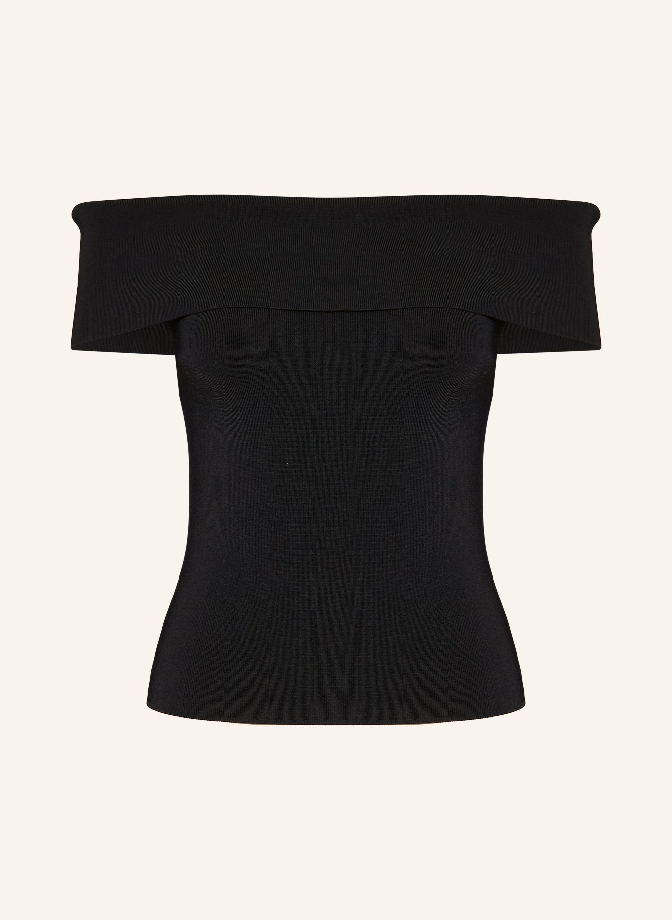 maje Off-Shoulder-Top: SCHWARZ