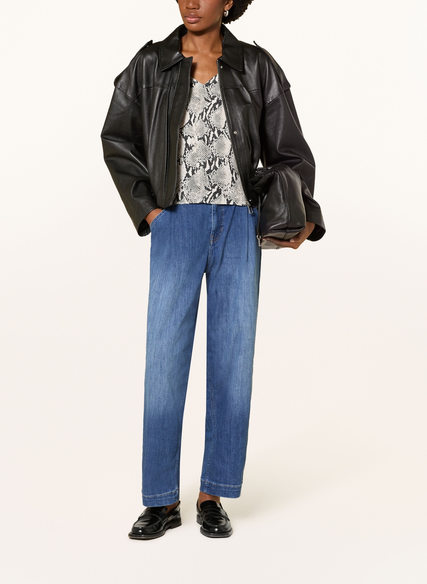 RAFFAELLO ROSSI Wide Leg Jeans JANY: 861 USED BLUE