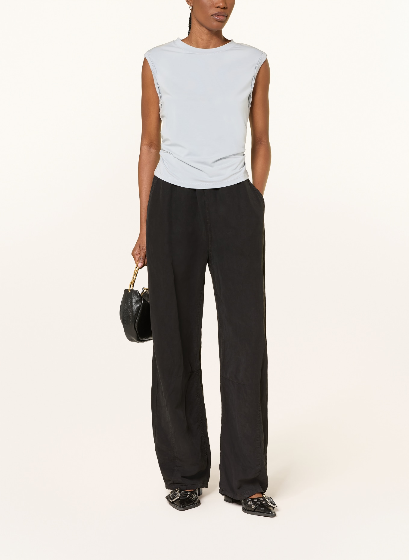 ALLSAINTS Top WEST: LICHTGRIJS