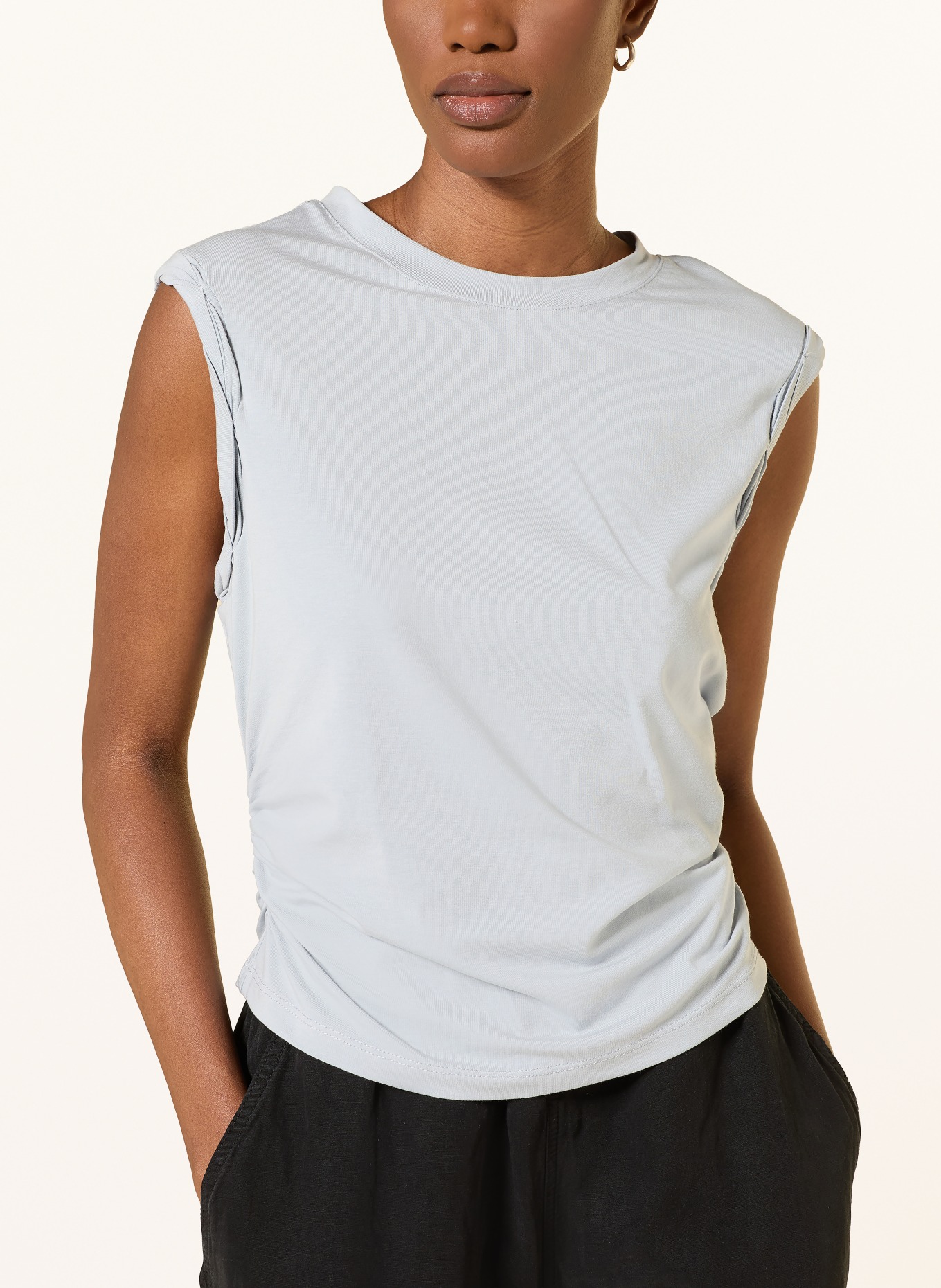 ALLSAINTS Top WEST: LICHTGRIJS