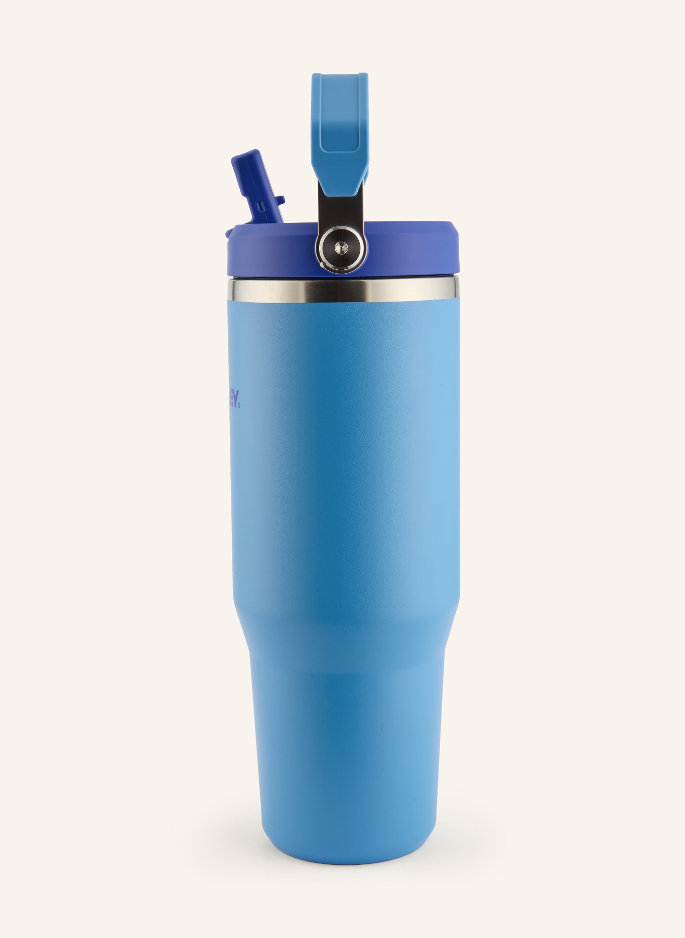 STANLEY Thermosbeker THE ICEFLOW™ FLIP STRAW 2.0: BLAUW