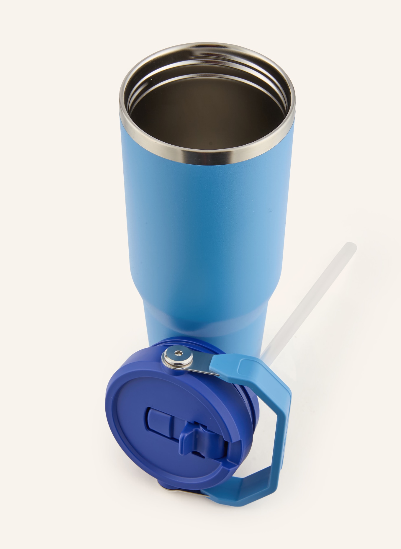 STANLEY Thermosbeker THE ICEFLOW™ FLIP STRAW 2.0: BLAUW