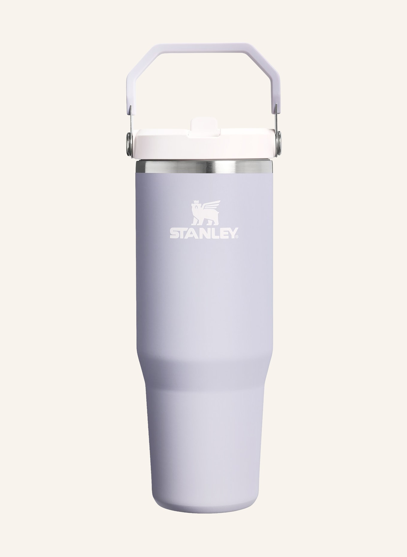 STANLEY Tasse isotherme THE ICEFLOW™ FLIP STRAW 2.0: LILAS CLAIR / ARGENT