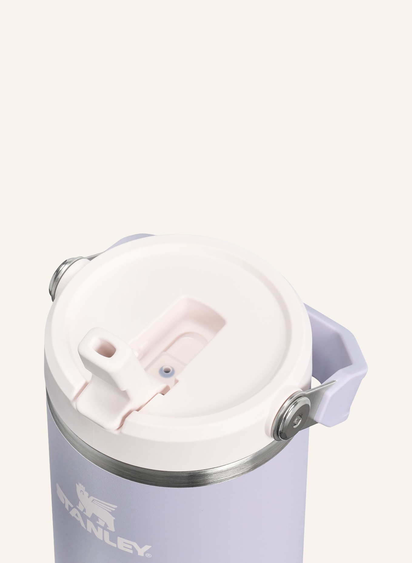 STANLEY Tasse isotherme THE ICEFLOW™ FLIP STRAW 2.0: LILAS CLAIR / ARGENT