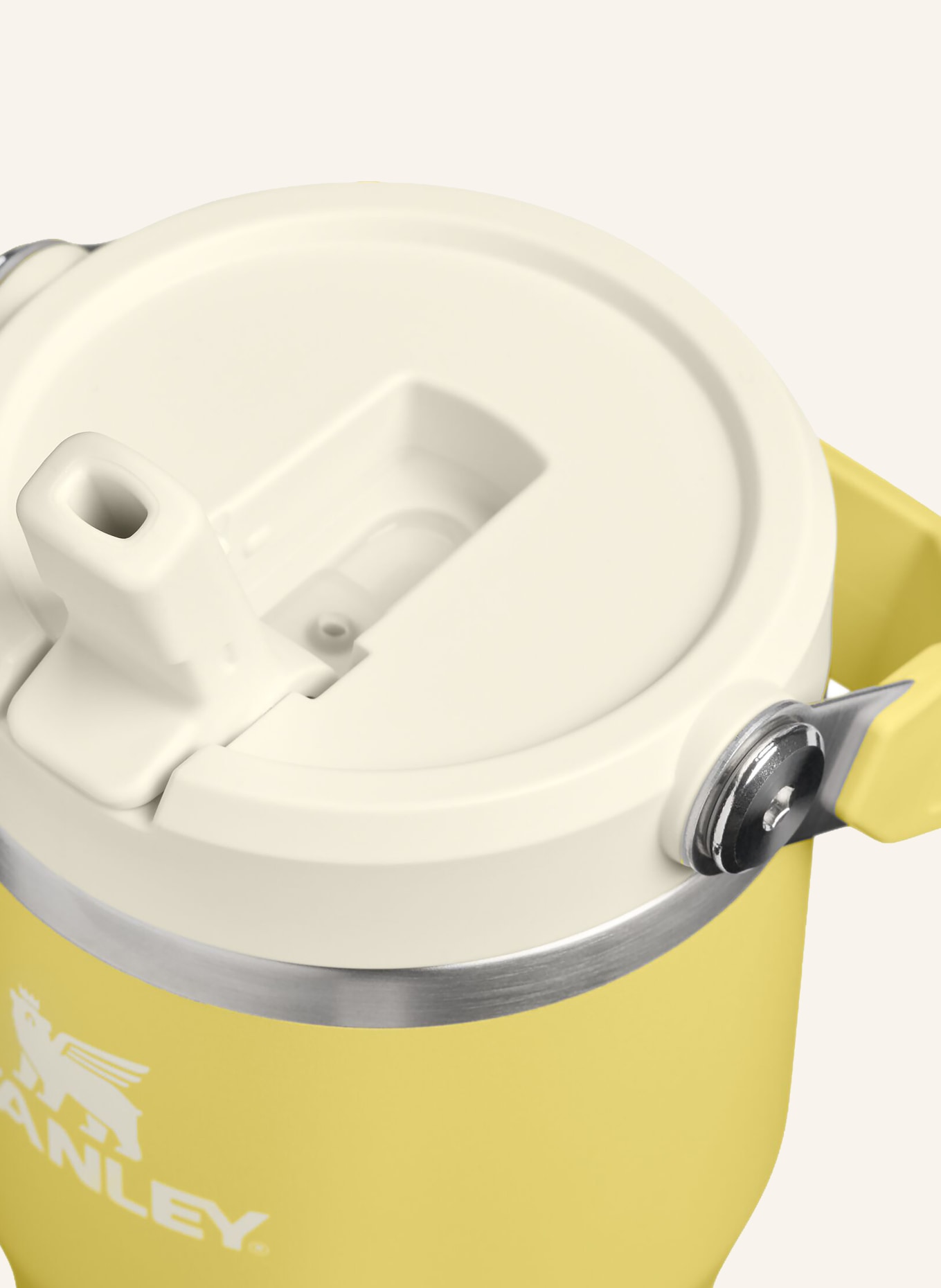 STANLEY Thermosbeker THE ICEFLOW™ FLIP STRAW 2.0: GEEL / ZILVER / LICHTGEEL