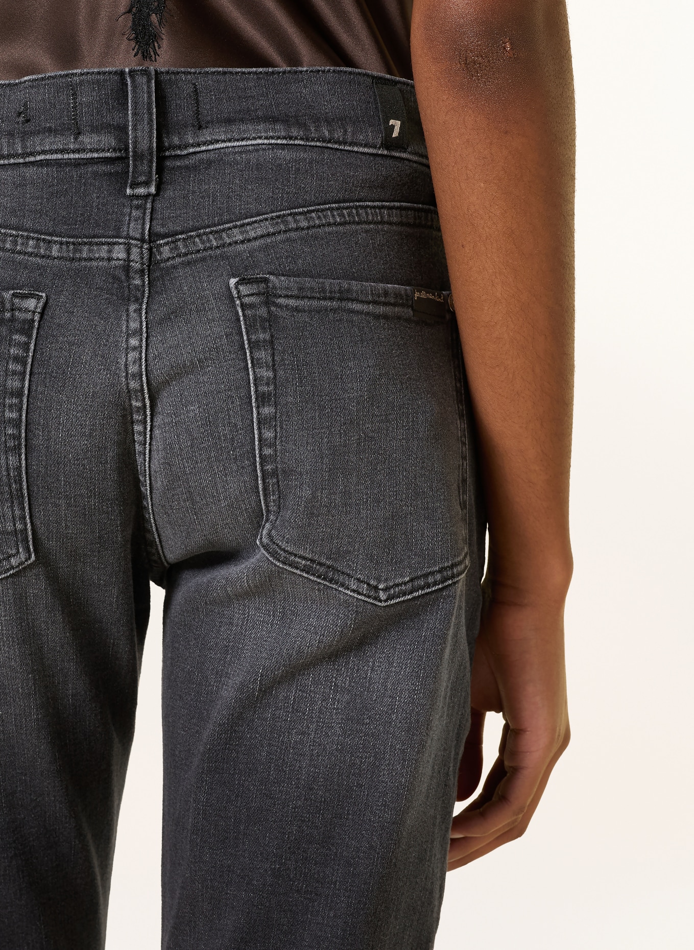 7 for all mankind Skinny džíny RELAXED SKINNY: 1NS Blacky