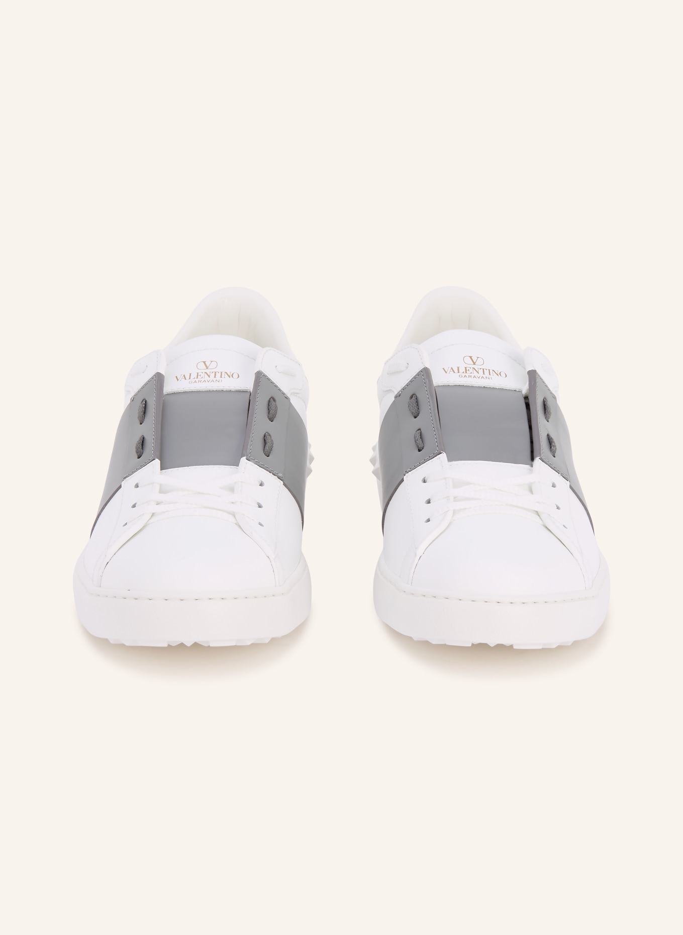 VALENTINO GARAVANI Sneakers OPEN: WHITE / GRAY