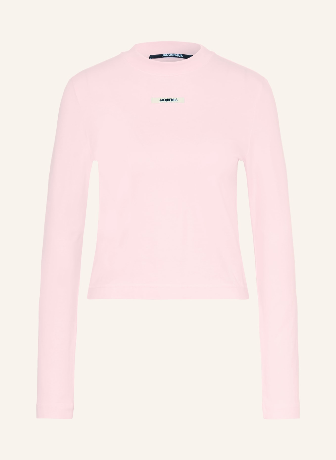 JACQUEMUS Longsleeve LE T-SHIRT GROS GRAIN: ROSE CLAIR