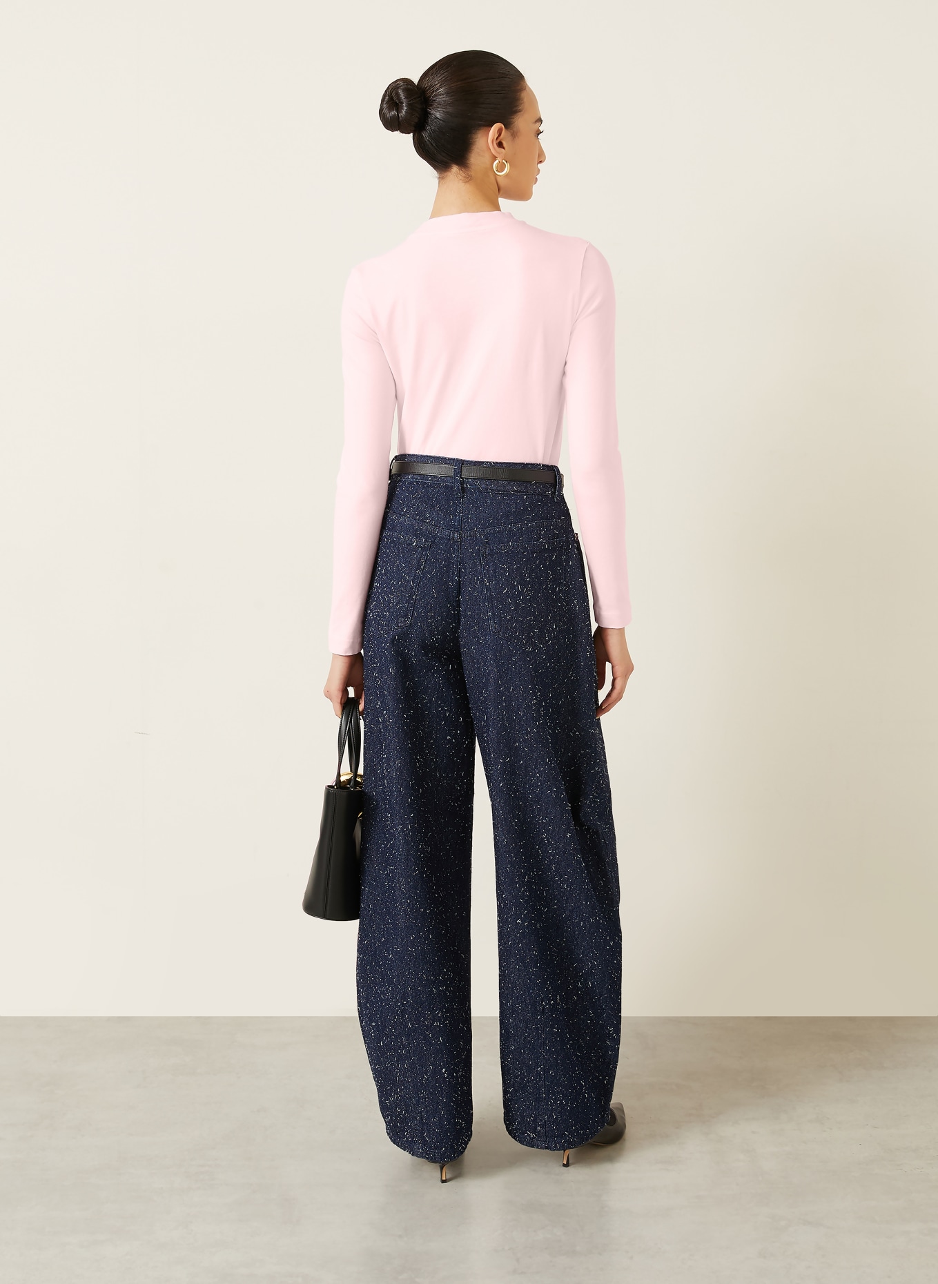 JACQUEMUS Longsleeve LE T-SHIRT GROS GRAIN: ROSE CLAIR