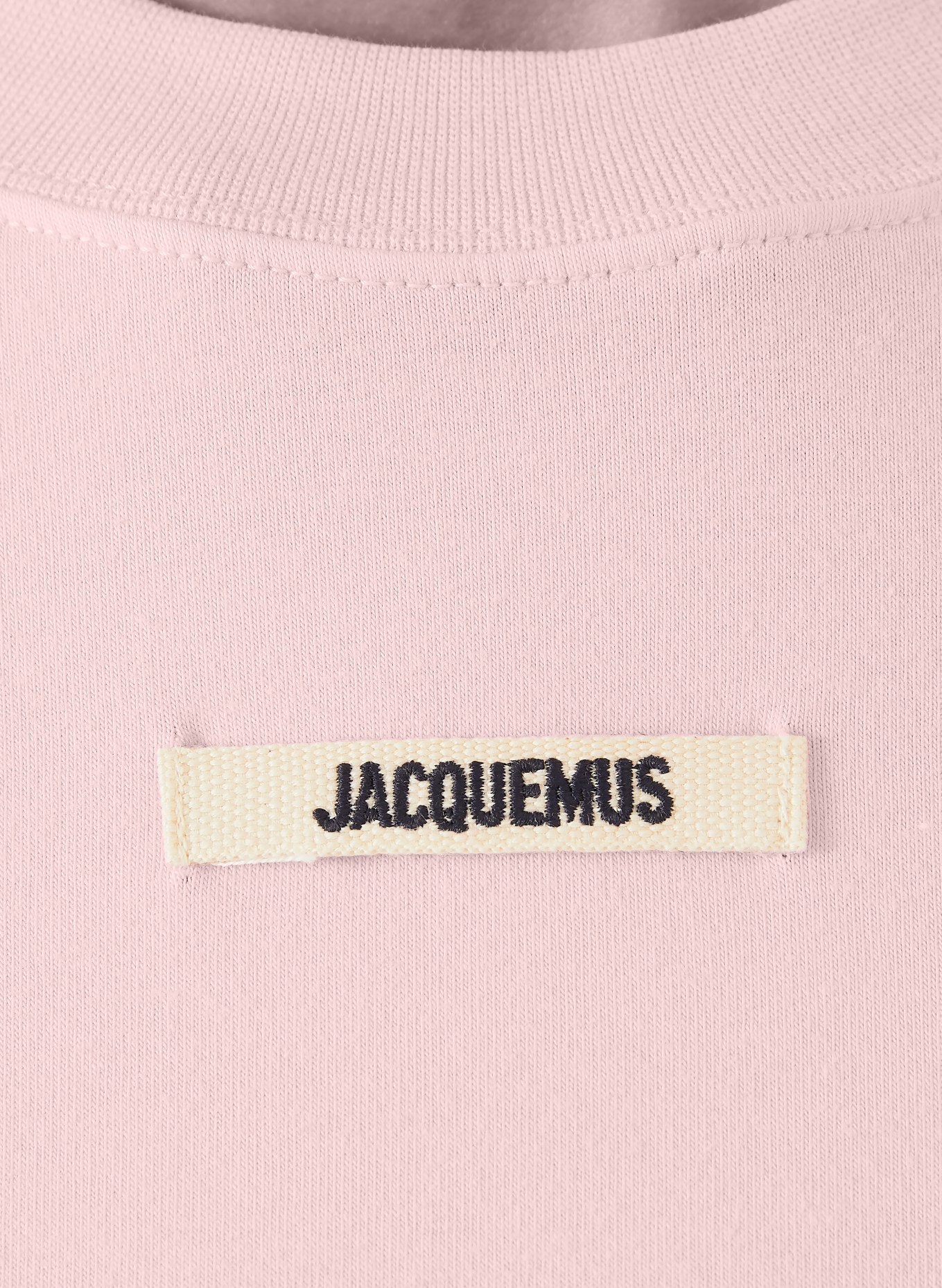 JACQUEMUS Longsleeve LE T-SHIRT GROS GRAIN: ROSE CLAIR