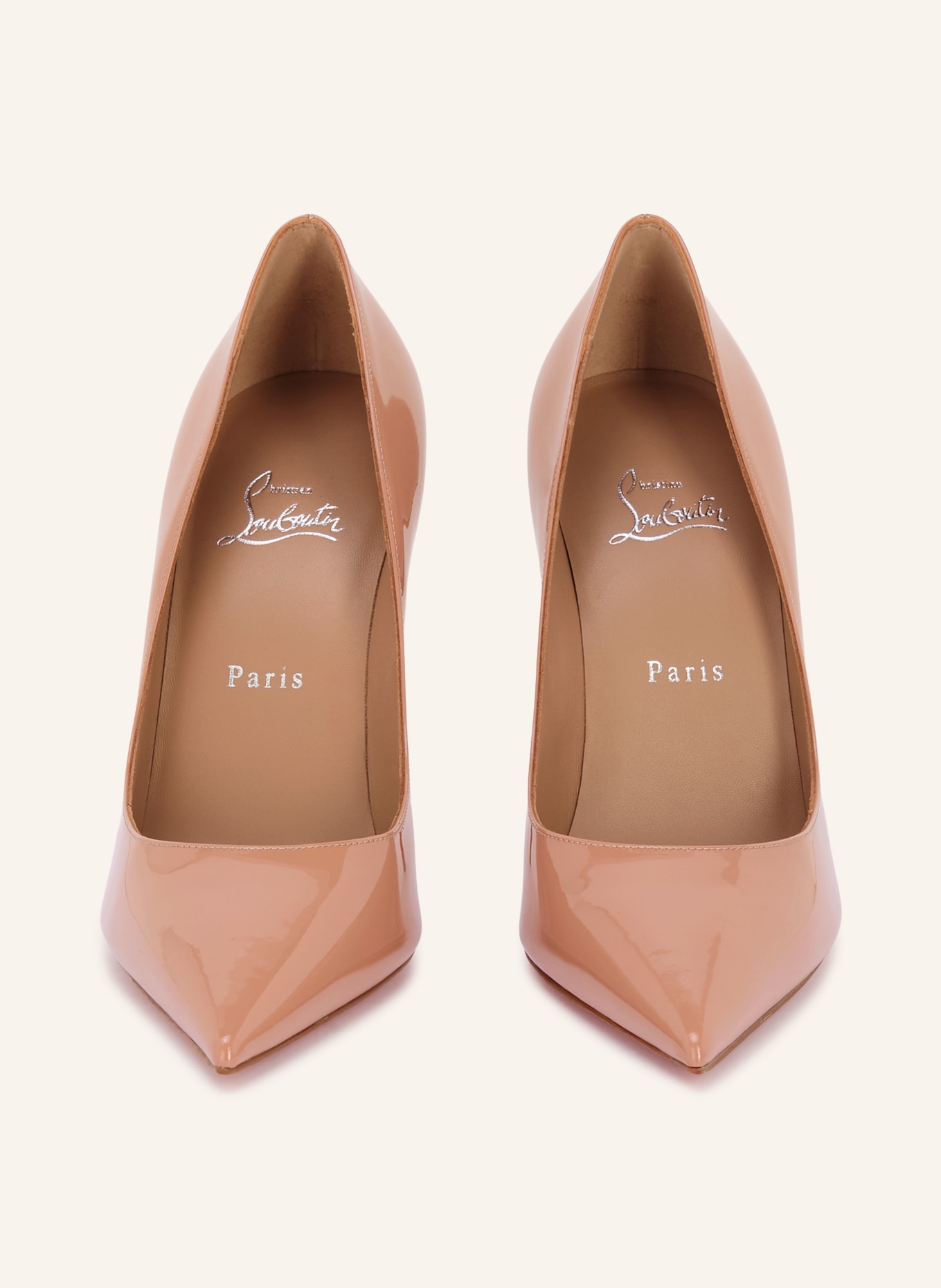 Christian Louboutin Czółenka lakierowane MISS Z 100: BLADORÓŻOWY