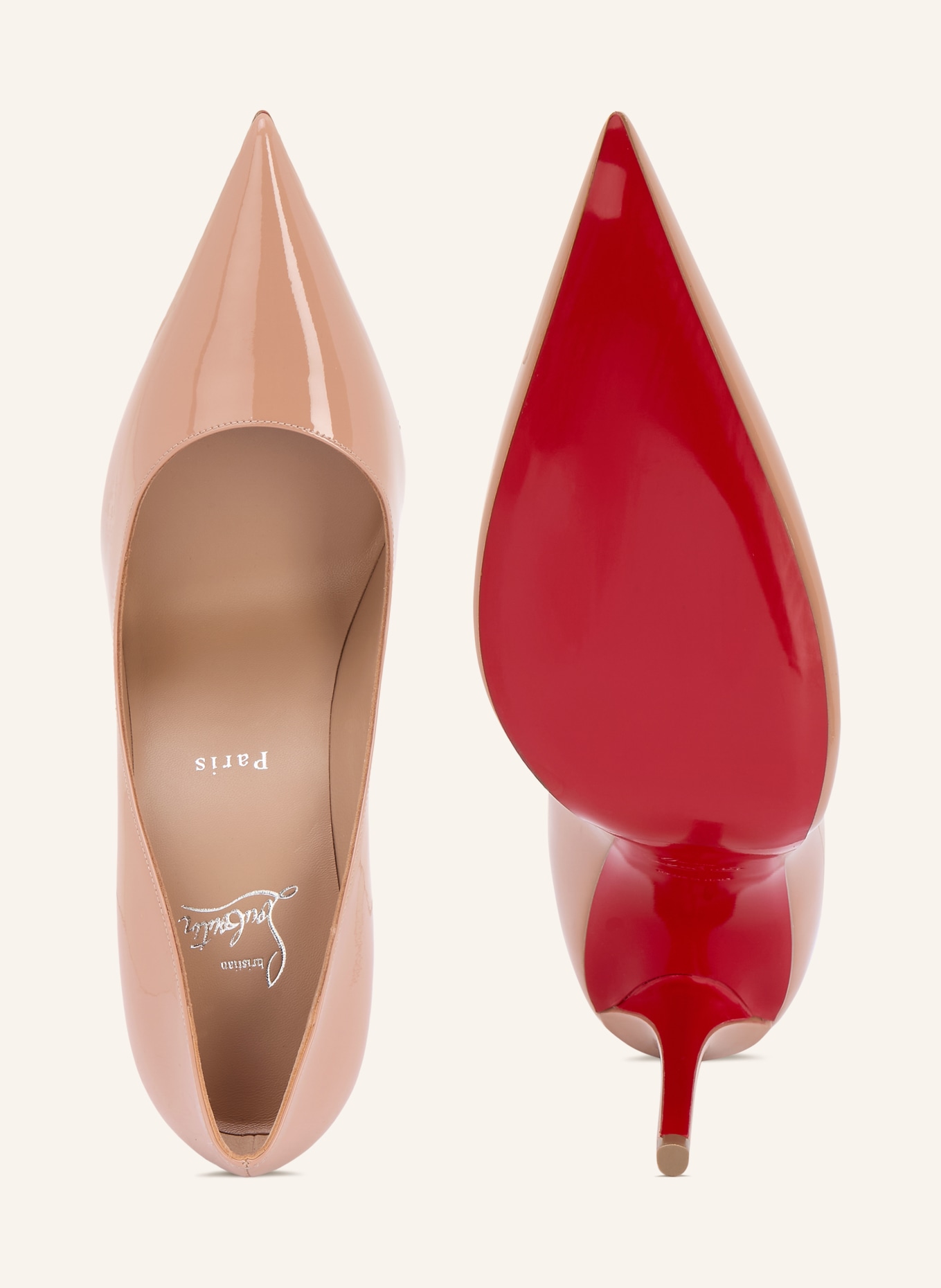 Christian Louboutin Czółenka lakierowane MISS Z 100: BLADORÓŻOWY