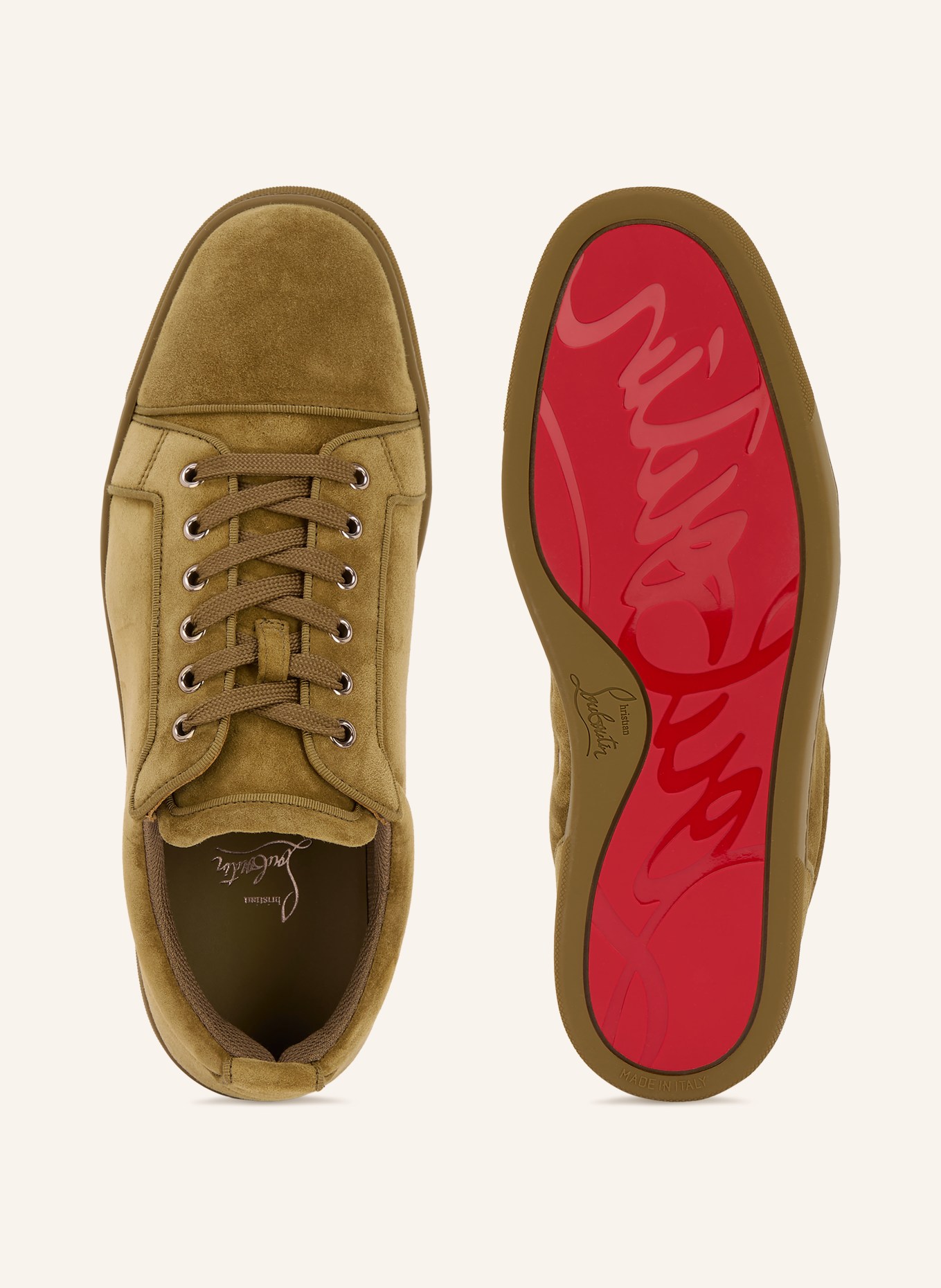 Christian Louboutin Sneaker LOUIS JUNIOR: KAKI