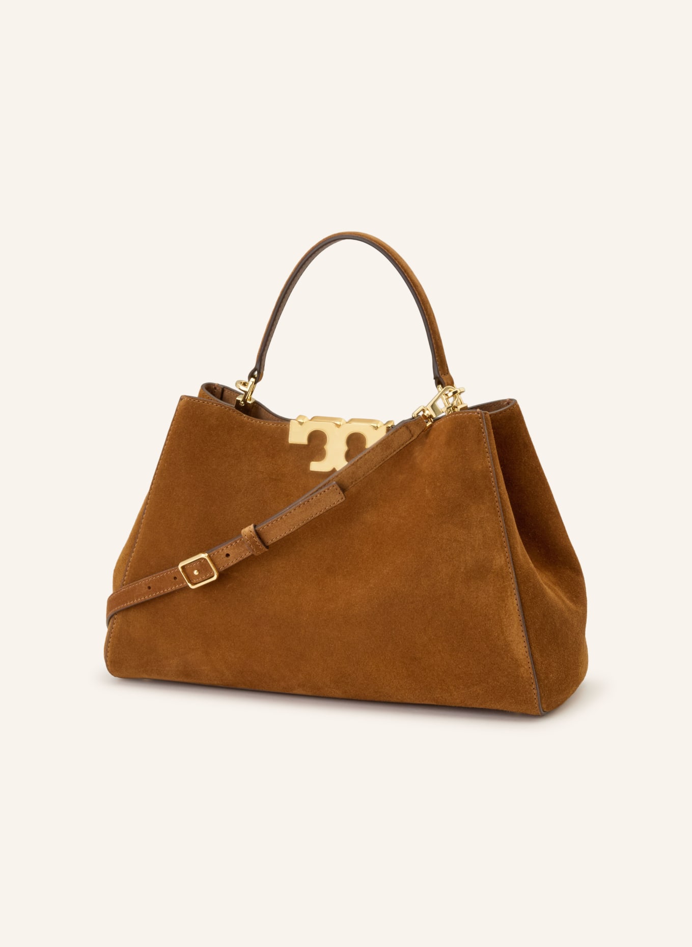 TORY BURCH Schultertasche ELEANOR: COGNAC / GOLD