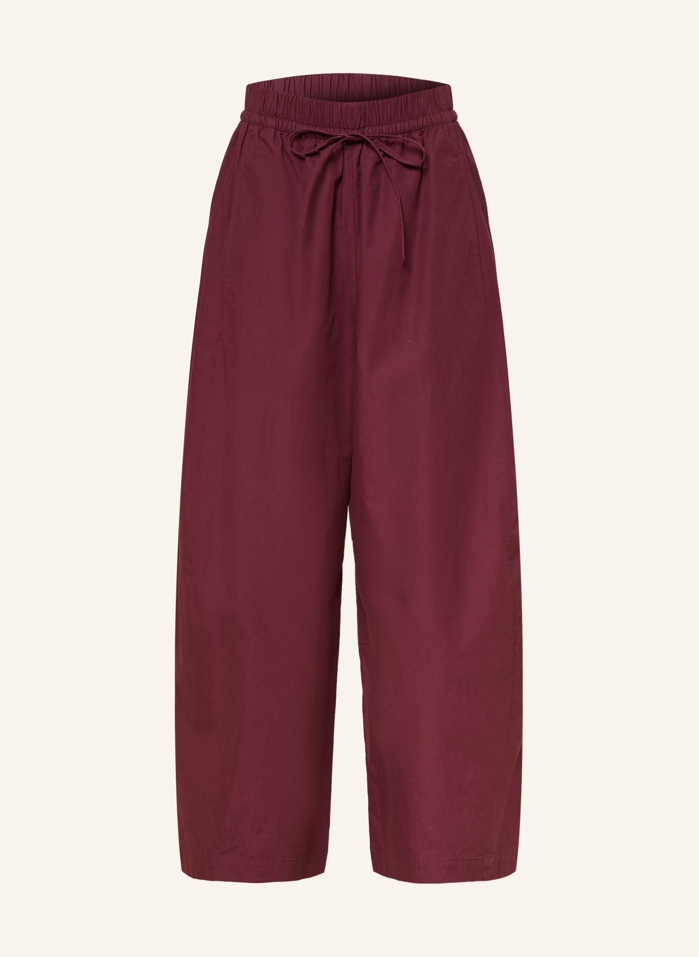 COS marlene broek: DONKERROOD