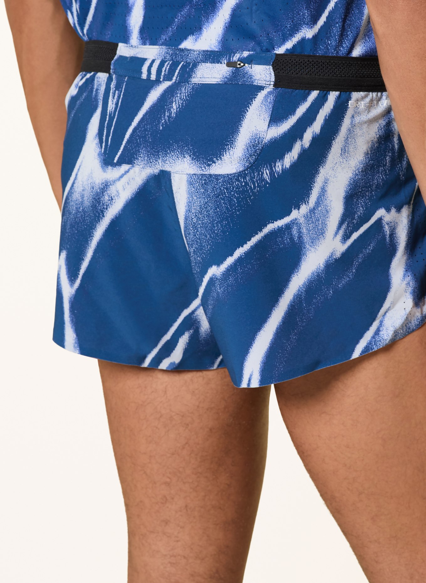 Nike 2-in-1-Laufshorts AEROSWIFT: BLAU / WEISS