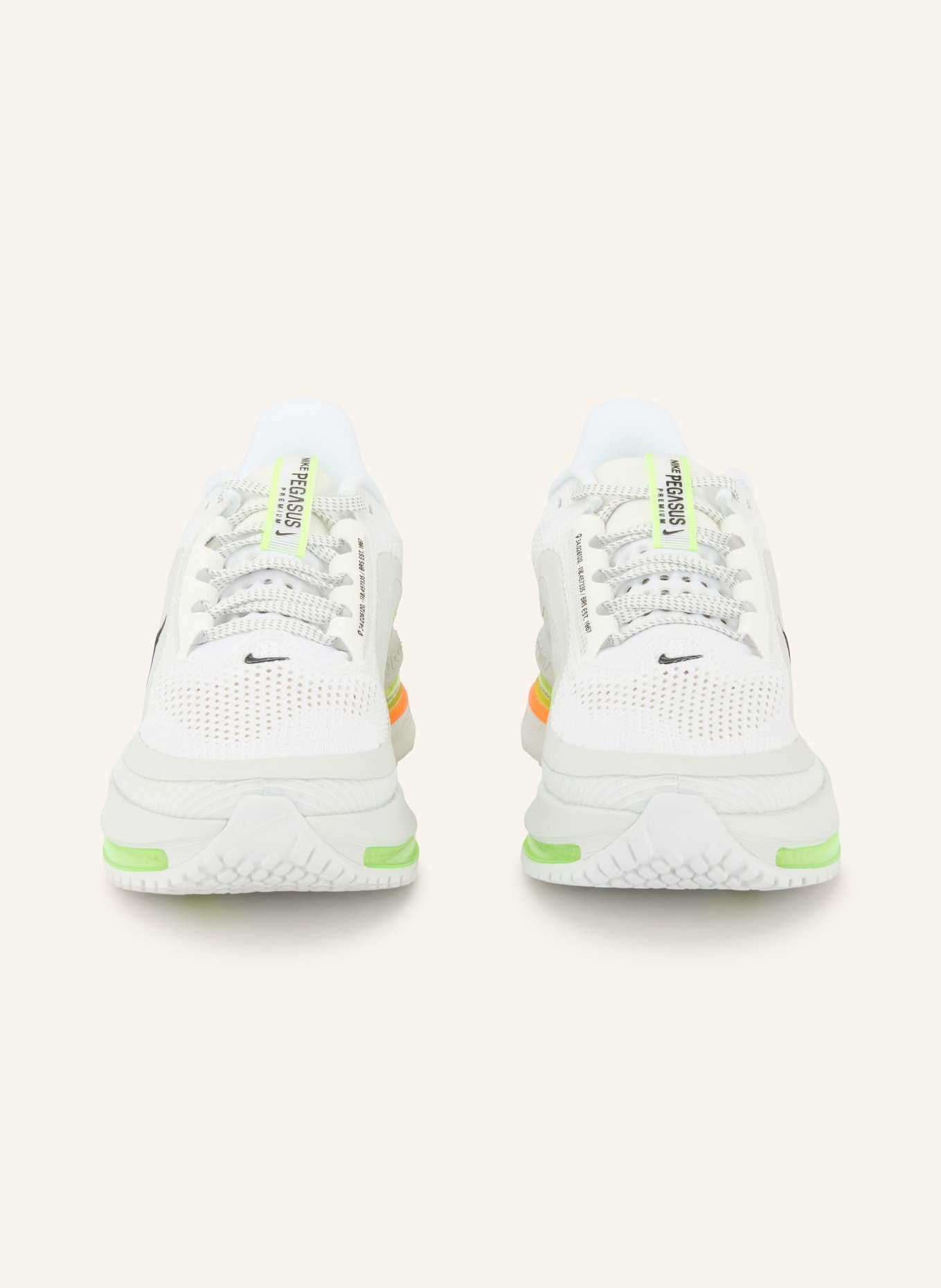 Nike Laufschuhe PEGASUS PREMIUM: WEISS / NEONGELB / SCHWARZ