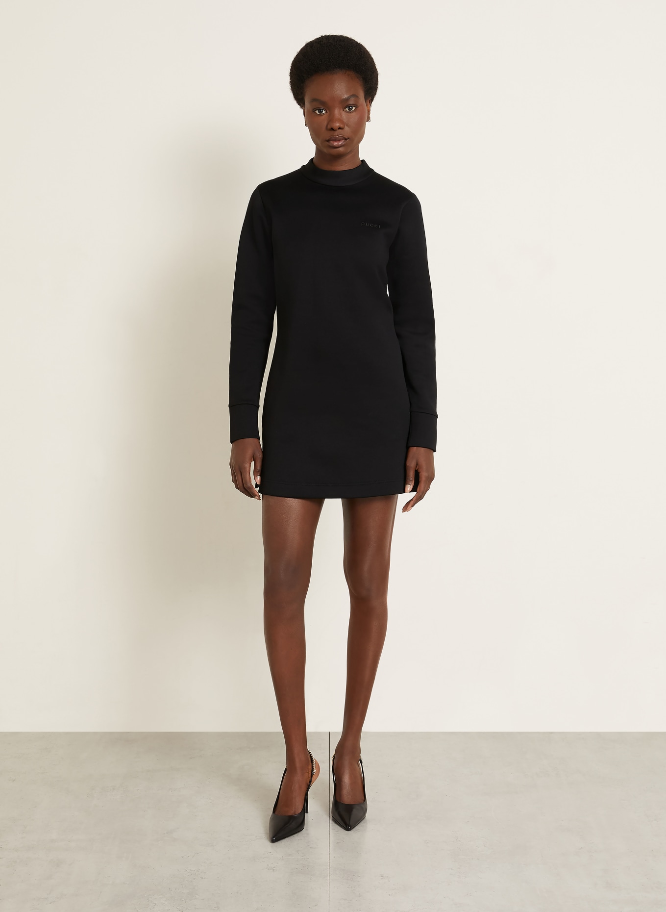 GUCCI Sweatkleid: SCHWARZ