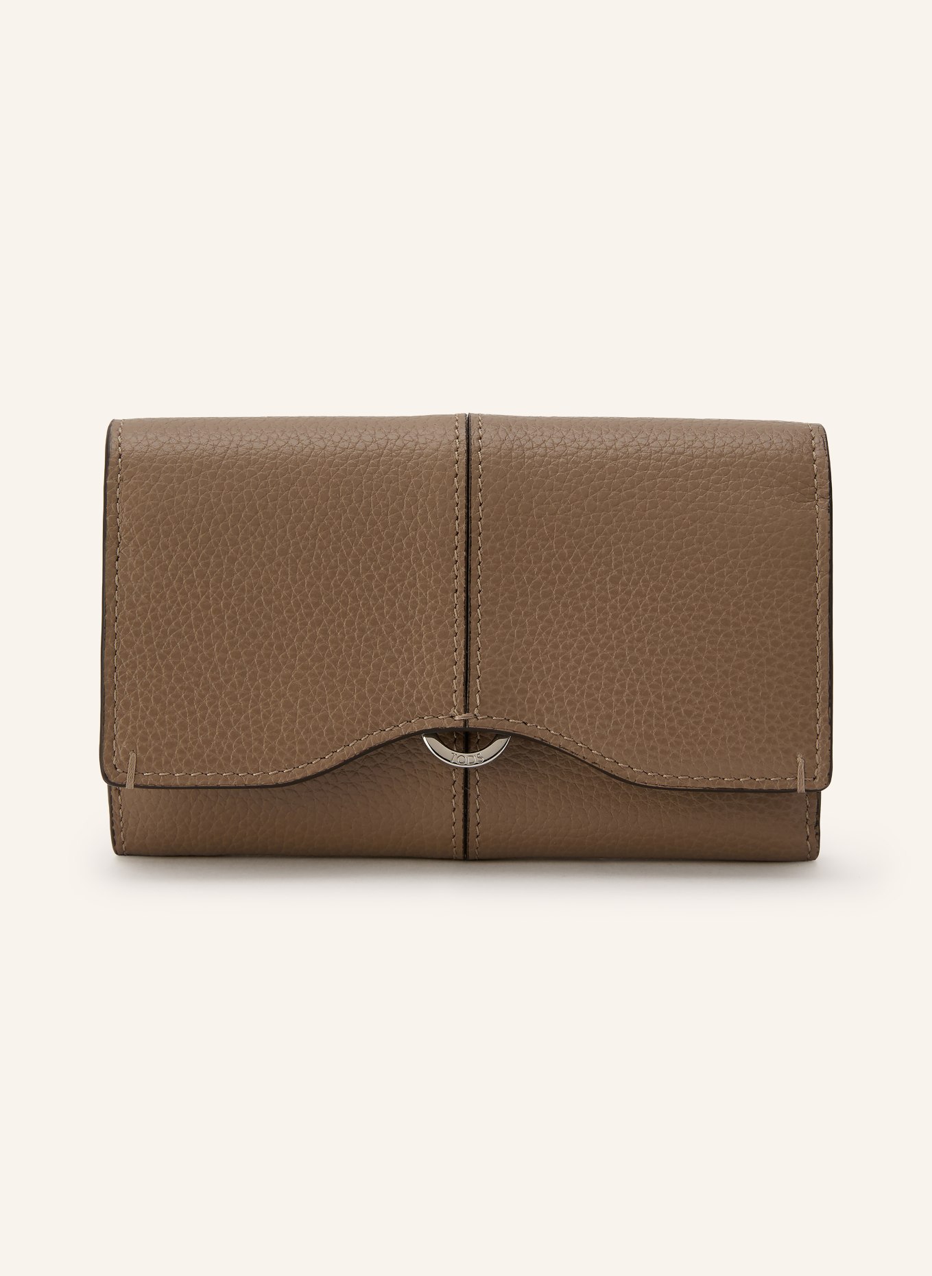 TOD'S Wallet: CAMEL / SILVER