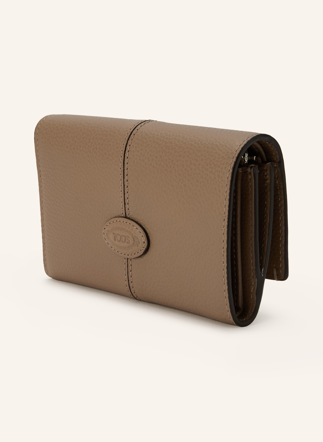 TOD'S Wallet: CAMEL / SILVER