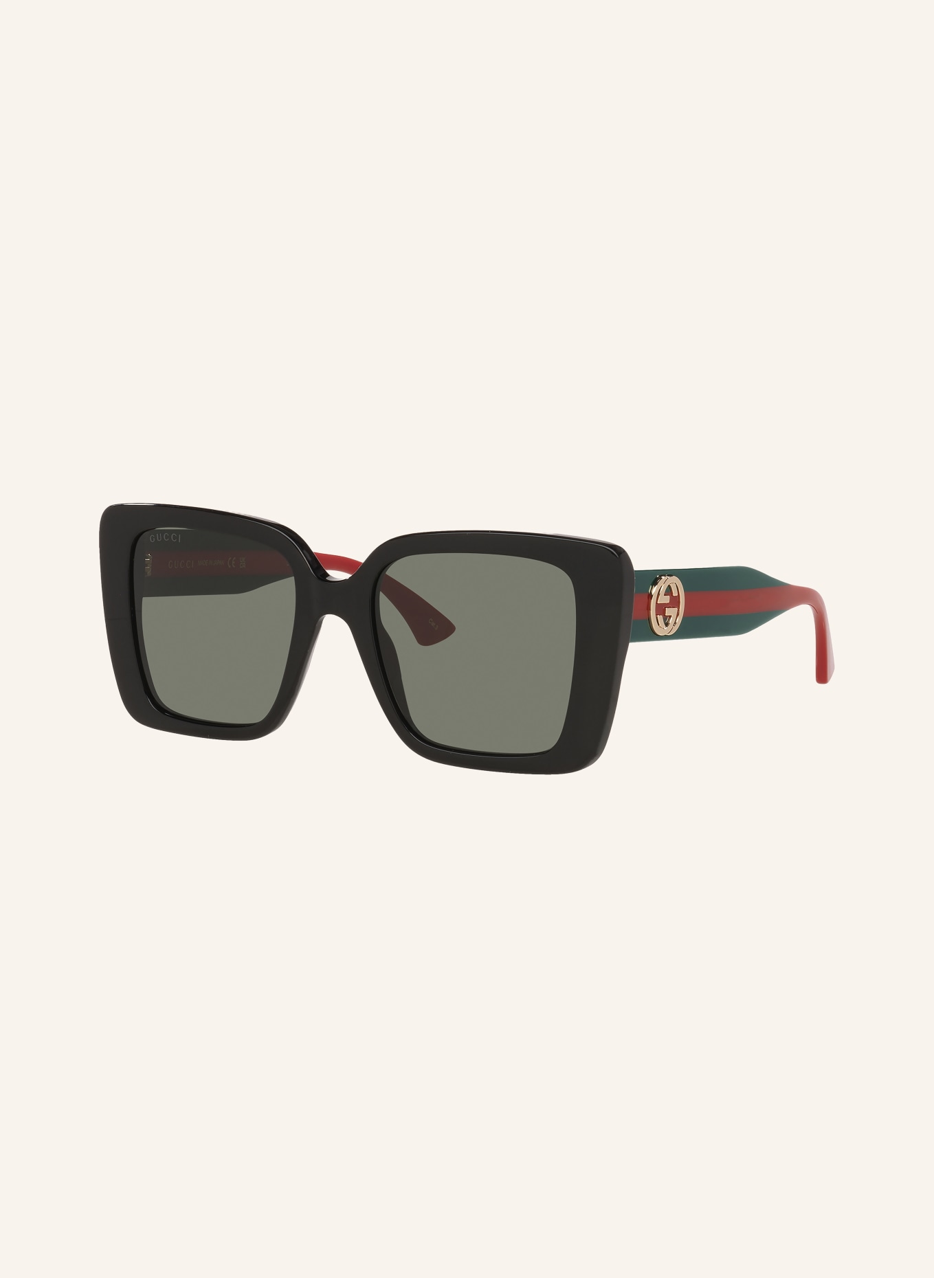 GUCCI Lunettes de soleil GC002405: NOIR/ GRIS FONCÉ