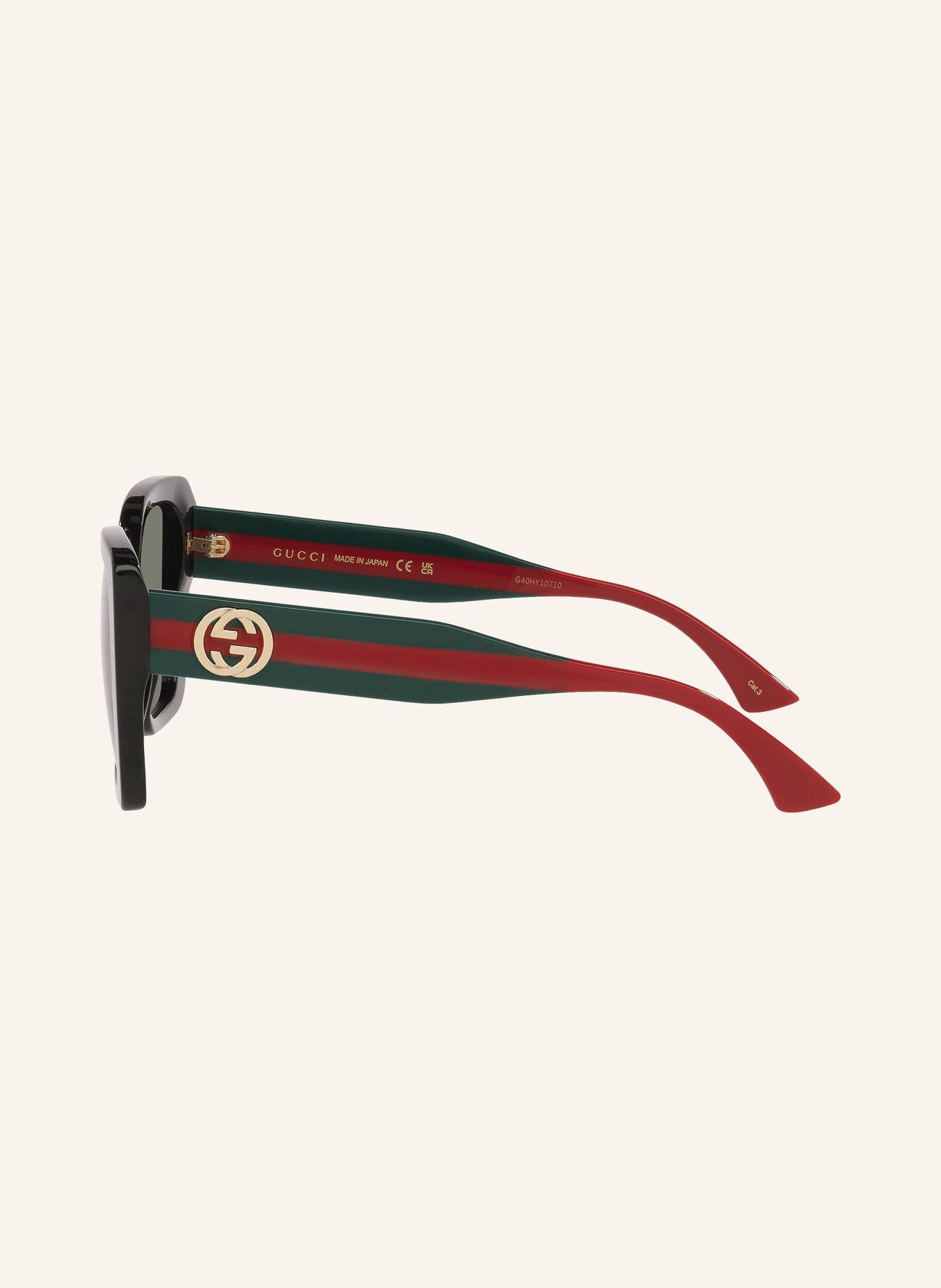 GUCCI Lunettes de soleil GC002405: NOIR/ GRIS FONCÉ
