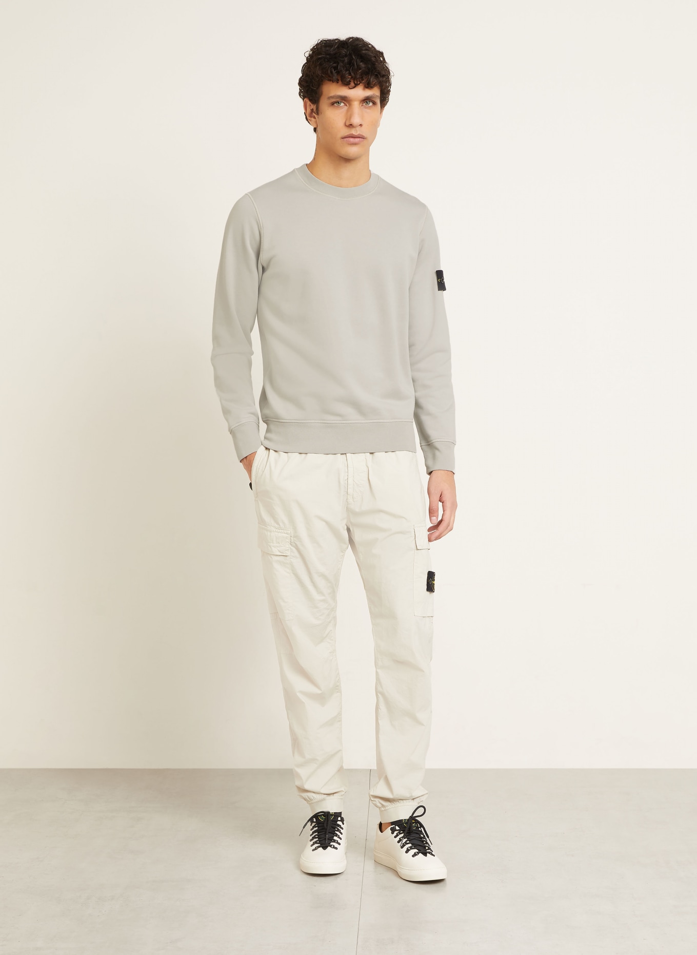STONE ISLAND sweatshirt: LICHTGRIJS