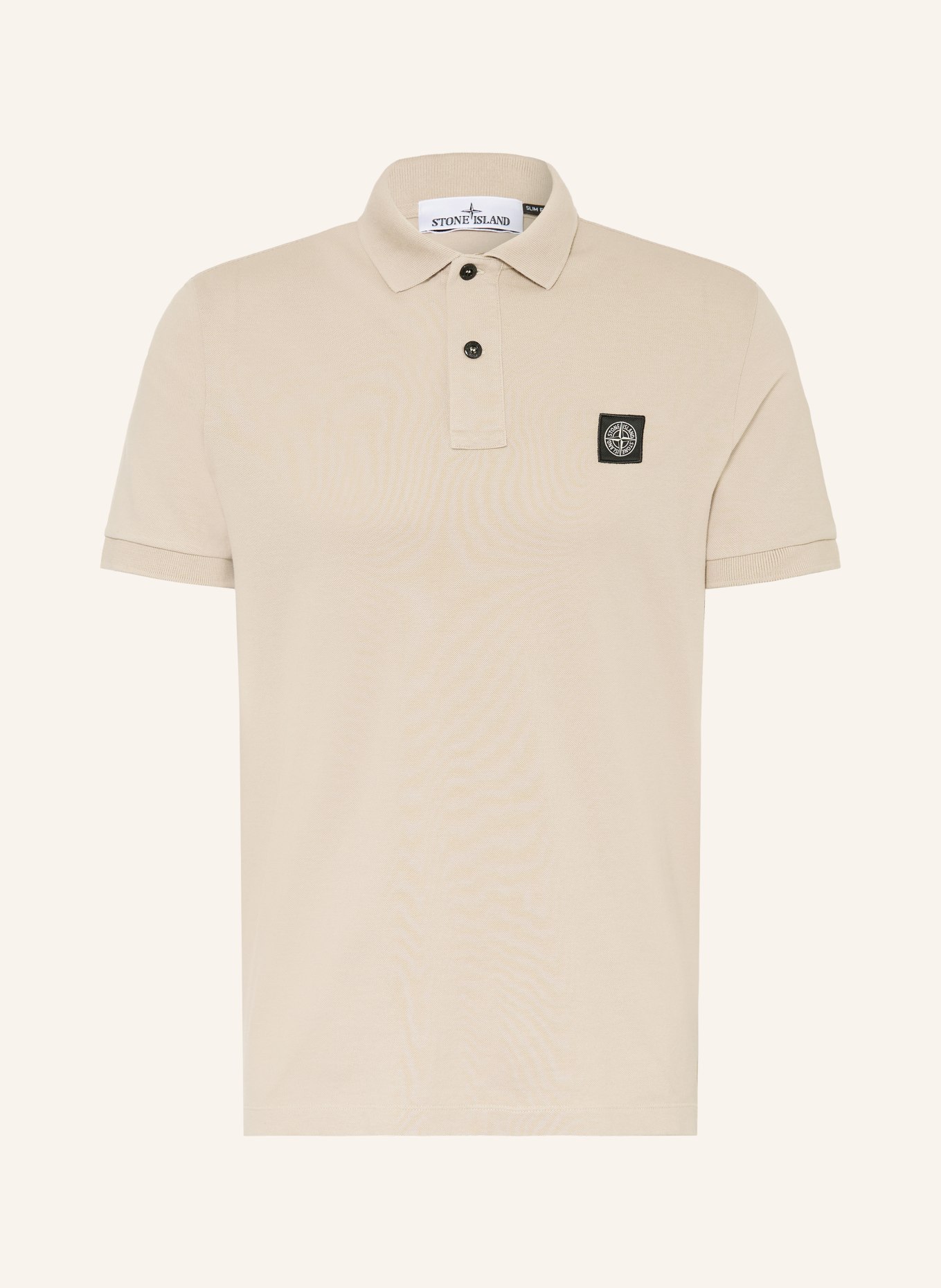 STONE ISLAND Piqué-Poloshirt: BEIGE