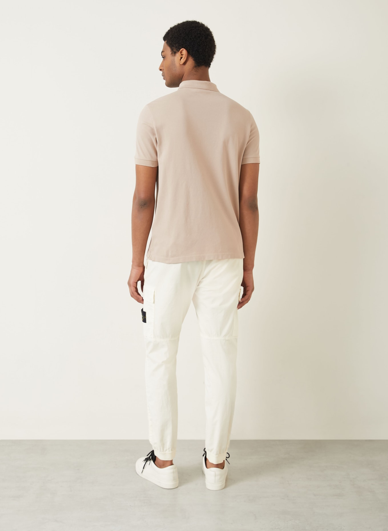 STONE ISLAND Piqué-Poloshirt: BEIGE