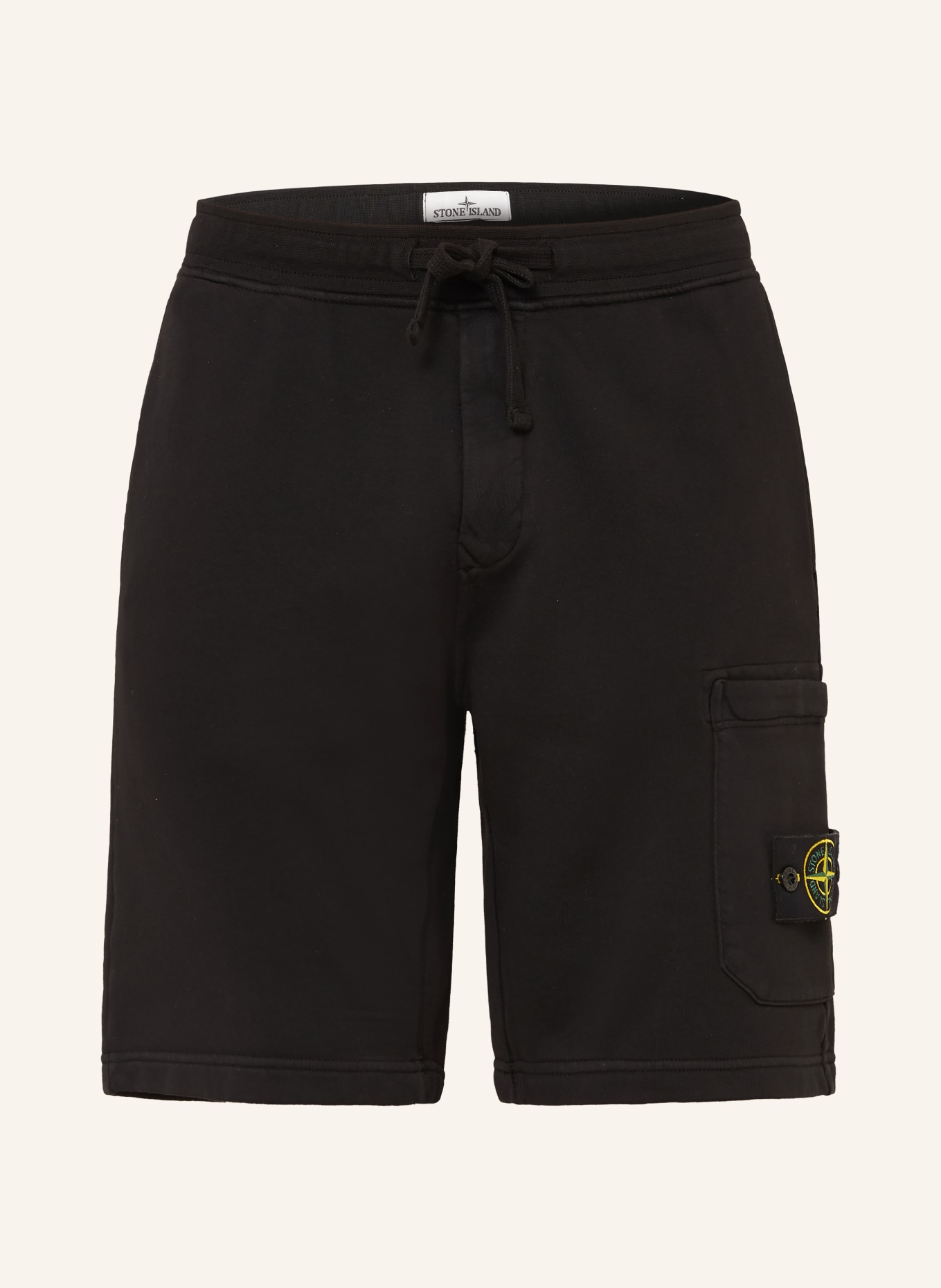 STONE ISLAND Sweatshorts: ZWART