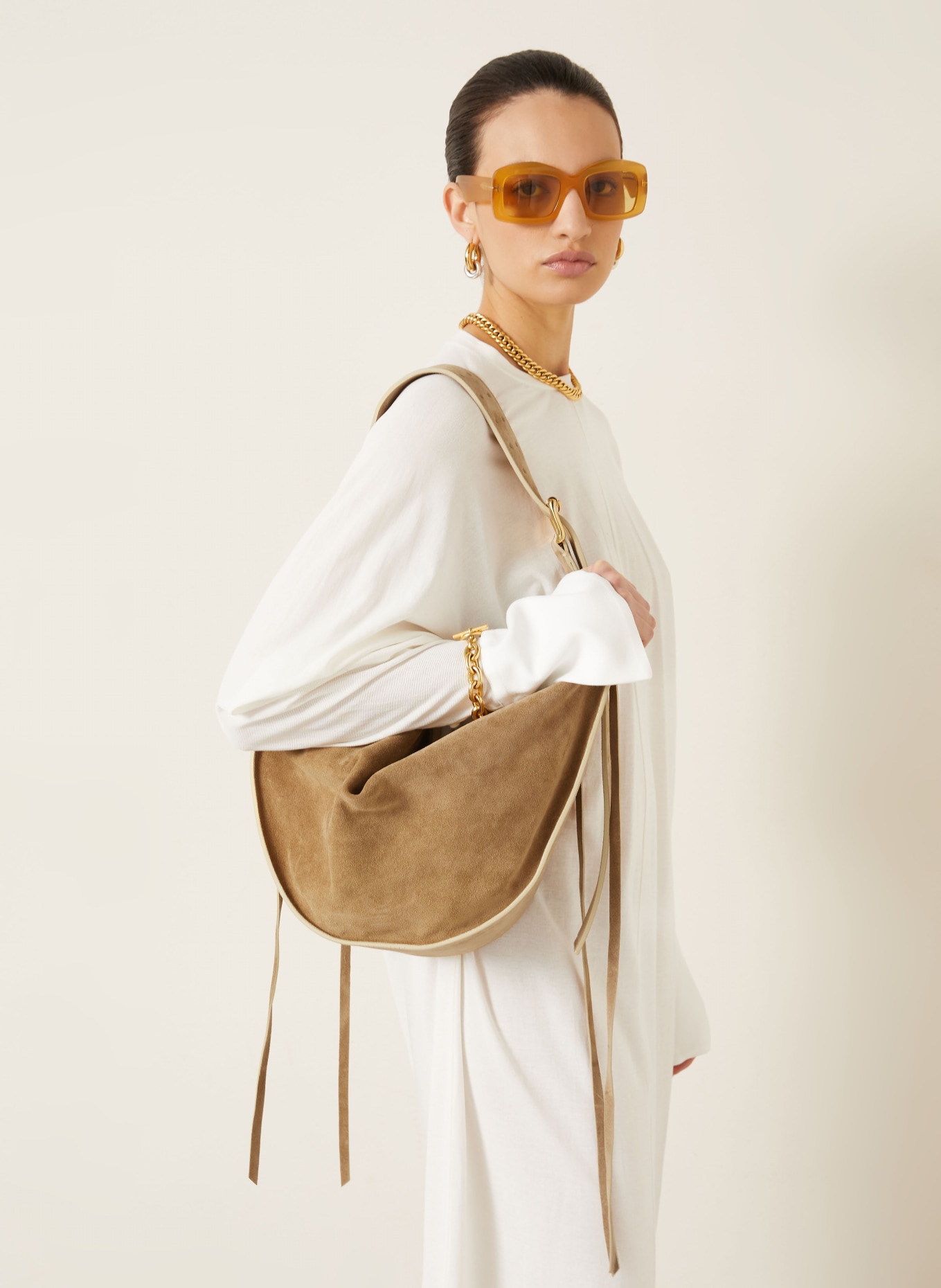RADICA STUDIO Shoulder bag AMACA MAXI: CAMEL