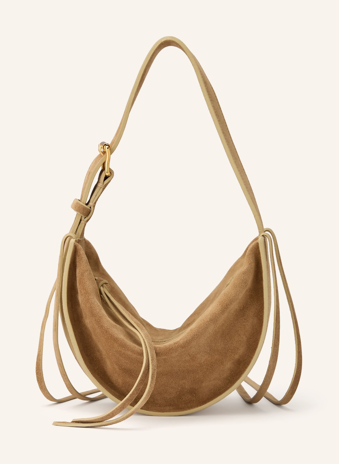 RADICA STUDIO Sac à bandoulière AMACA MINI: MARRON CLAIR / OR