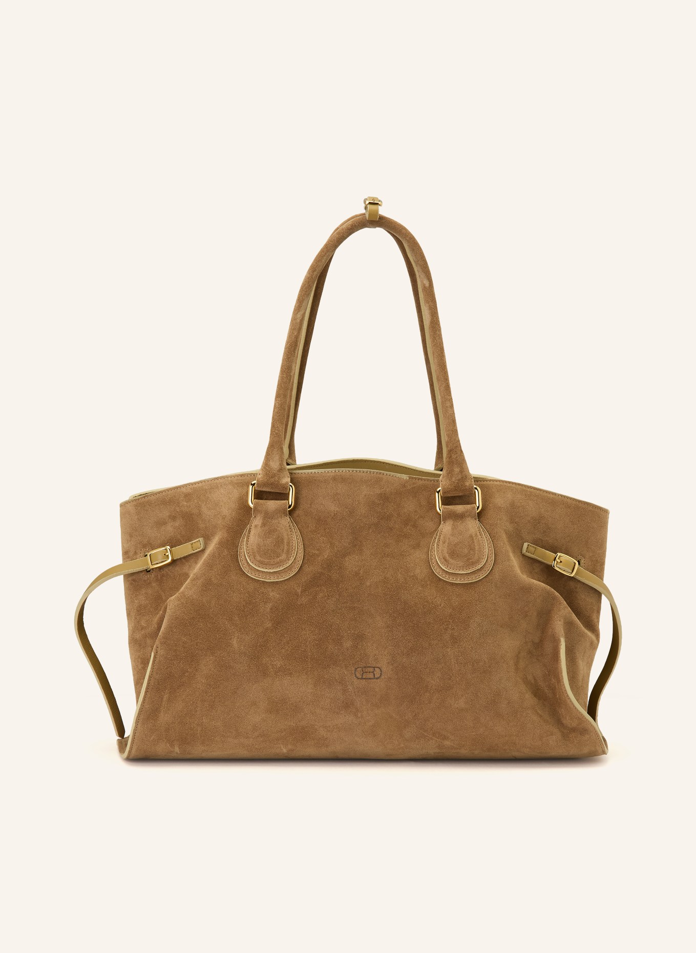 RADICA STUDIO Shopper MAMMA MAXI: COGNAC / GOLD