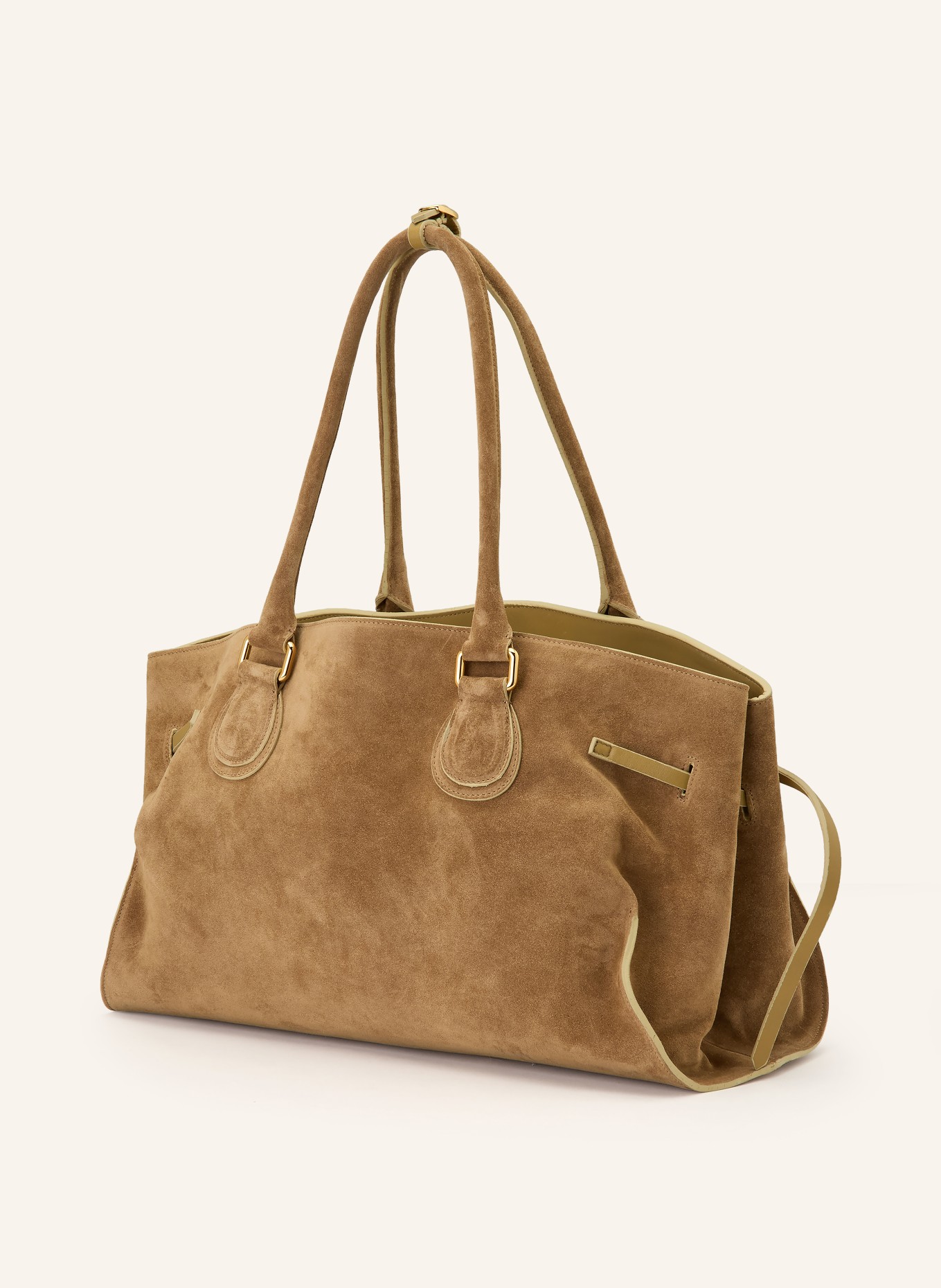 RADICA STUDIO Shopper MAMMA MAXI: COGNAC / GOLD