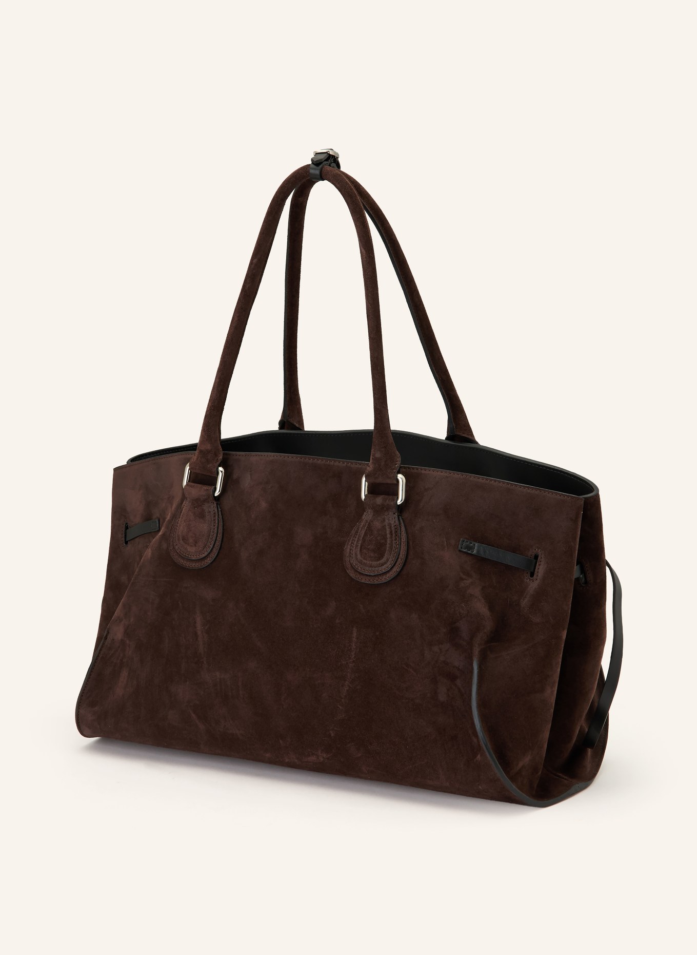 RADICA STUDIO Shopper MAMMA MAXI: DUNKELBRAUN / SILBER / SCHWARZ