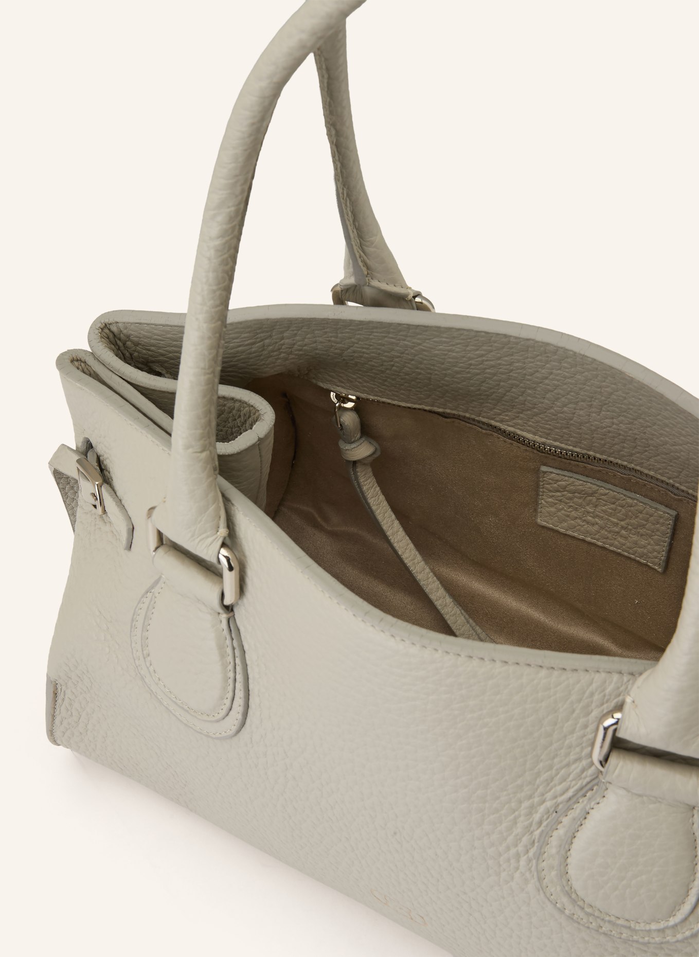 RADICA STUDIO Shopper MAMMA MIDI: HELLGRAU / SILBER