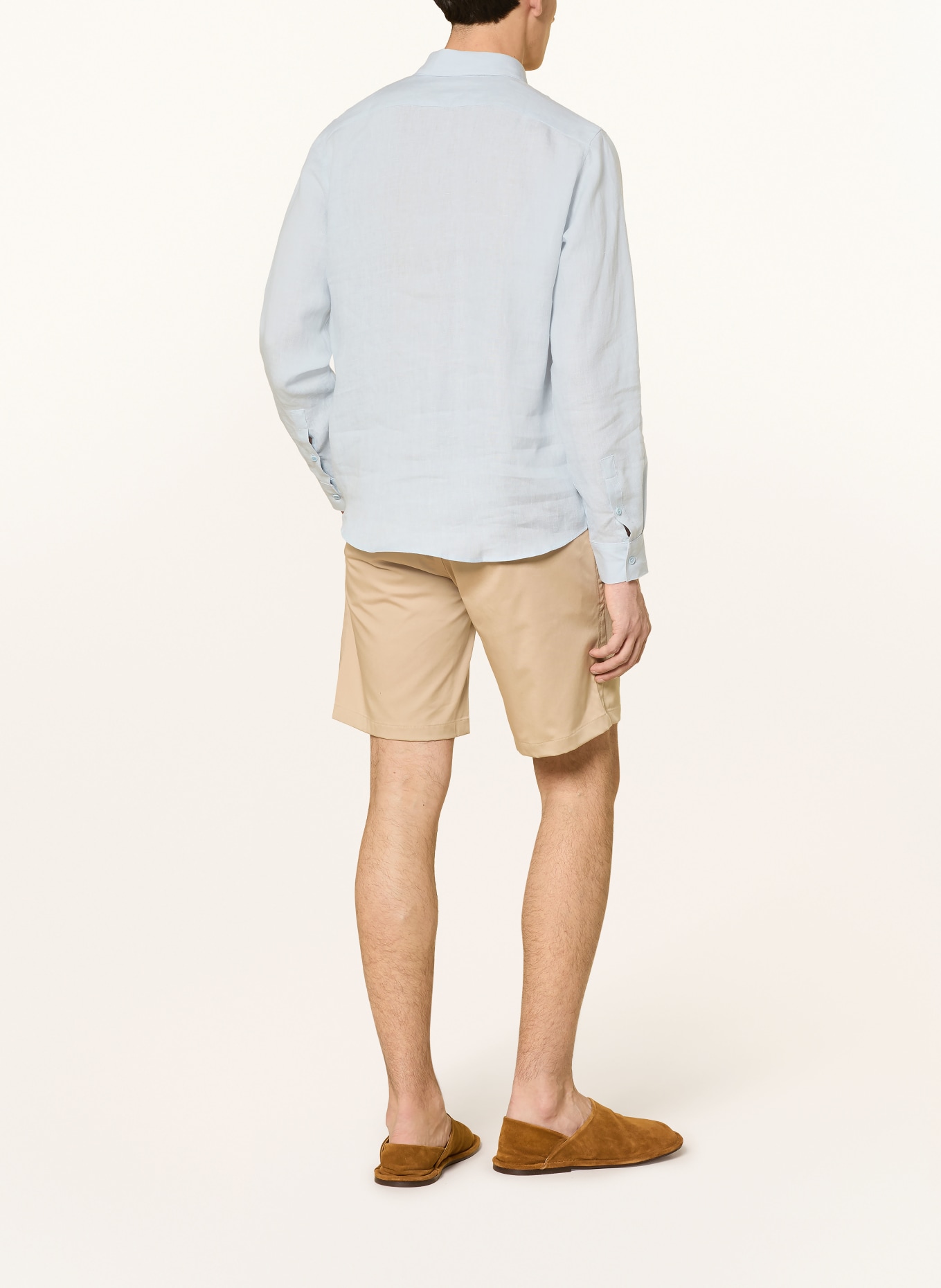 SANDRO Koszula z lnu regular fit: JASNONIEBIESKI