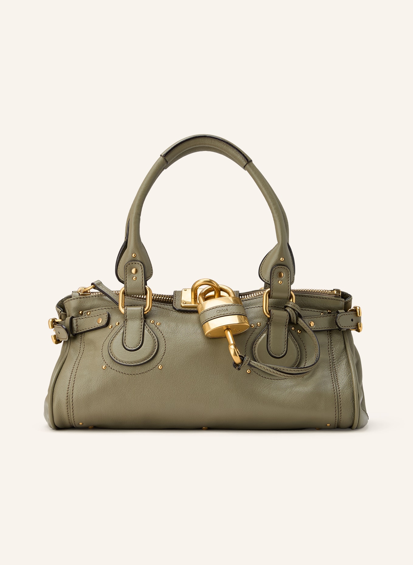 Chloé Schultertasche PADDINGTON: Aloe Green