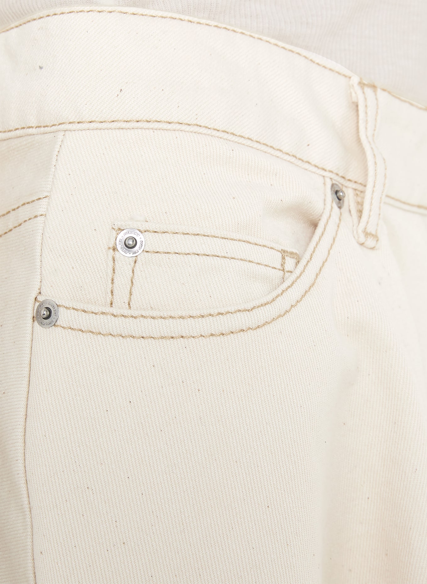 AMI PARIS Jeansrock: CREME