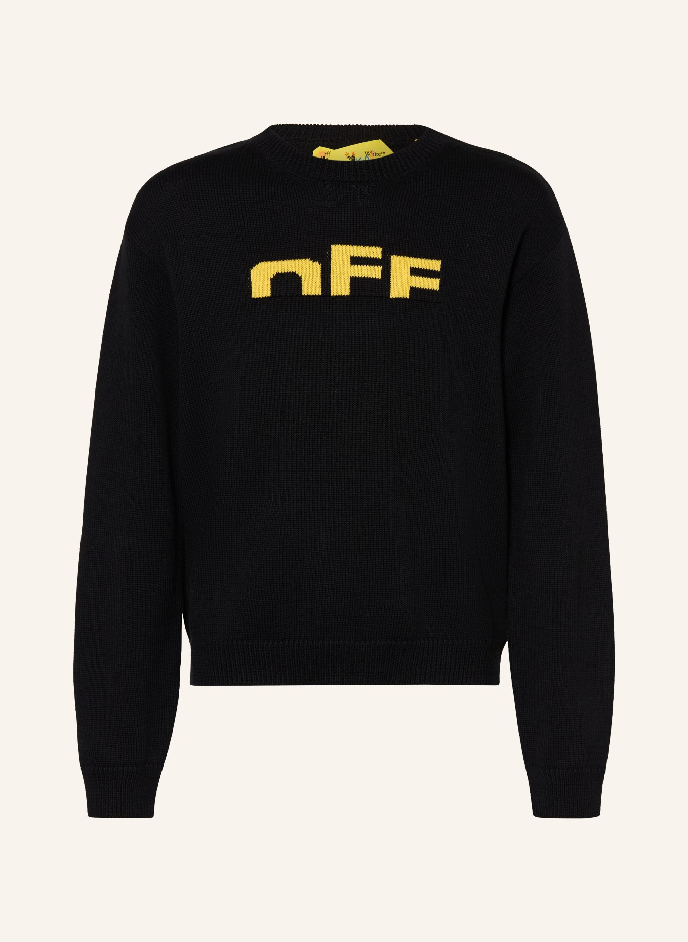 Off-White Pullover: SCHWARZ / GELB