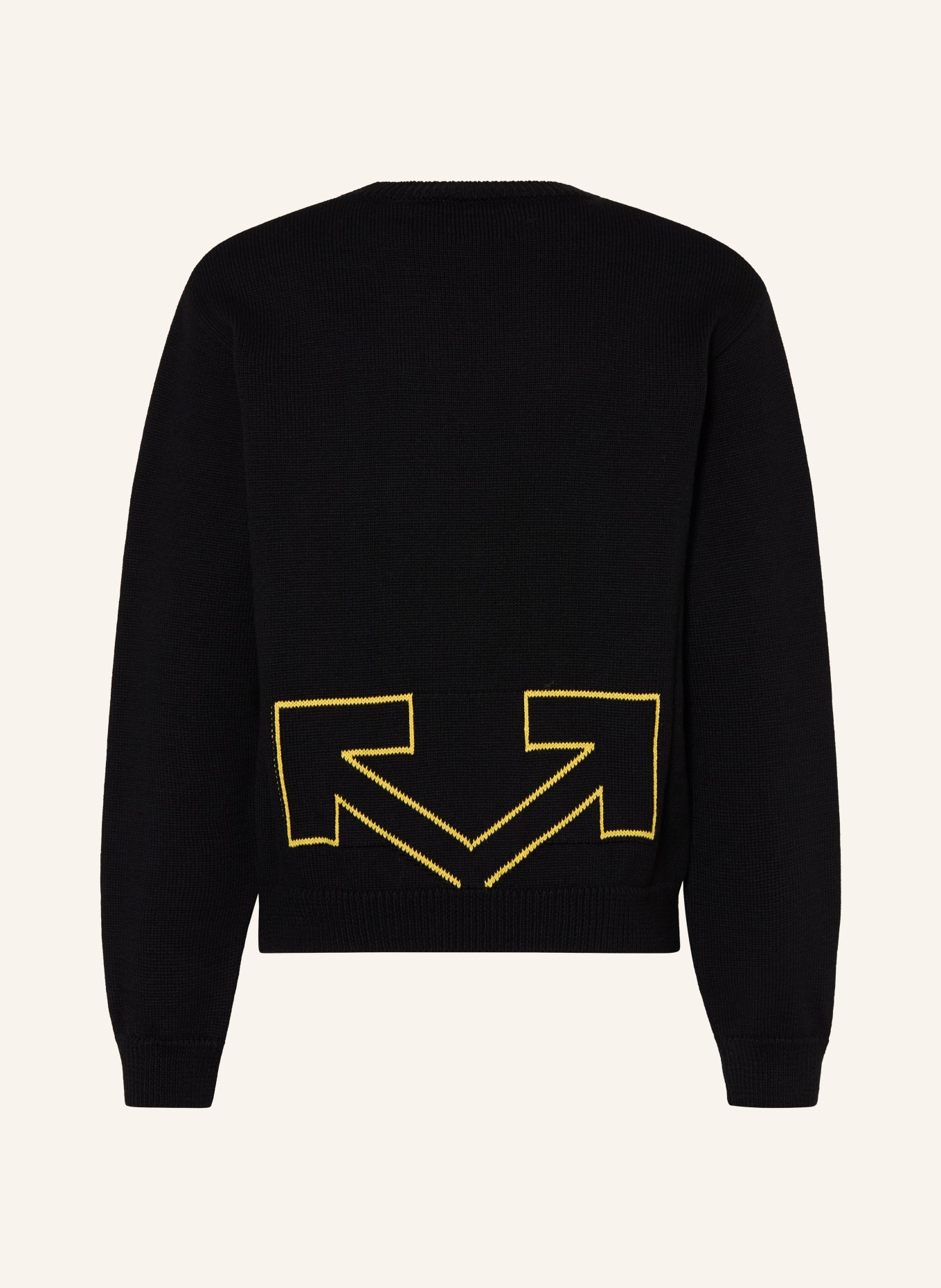 Off-White Pullover: SCHWARZ / GELB