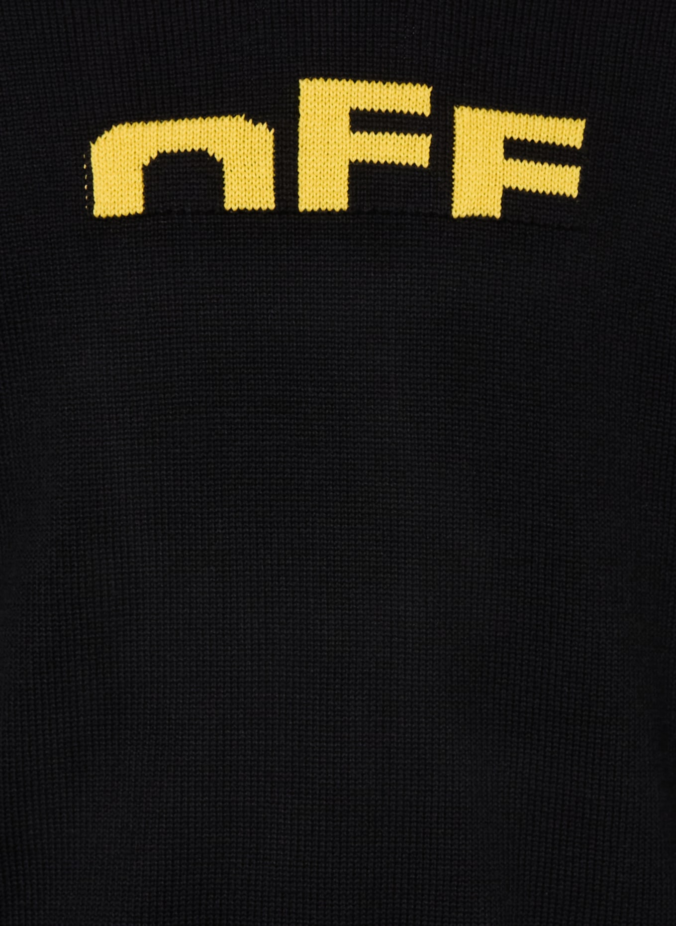 Off-White Pullover: SCHWARZ / GELB