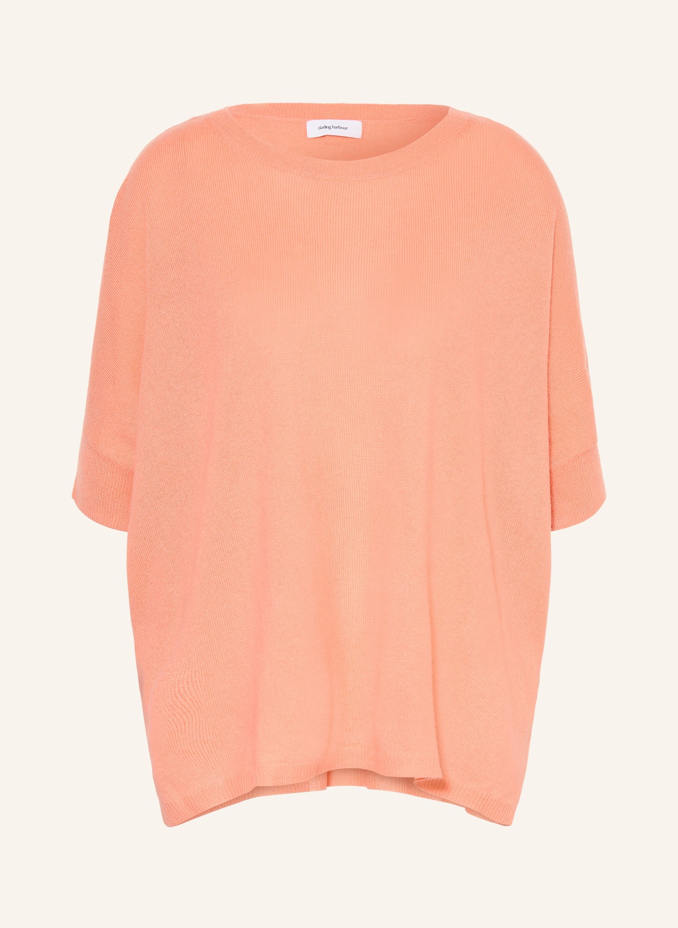 darling harbour Strickshirt aus Cashmere: APRICOT