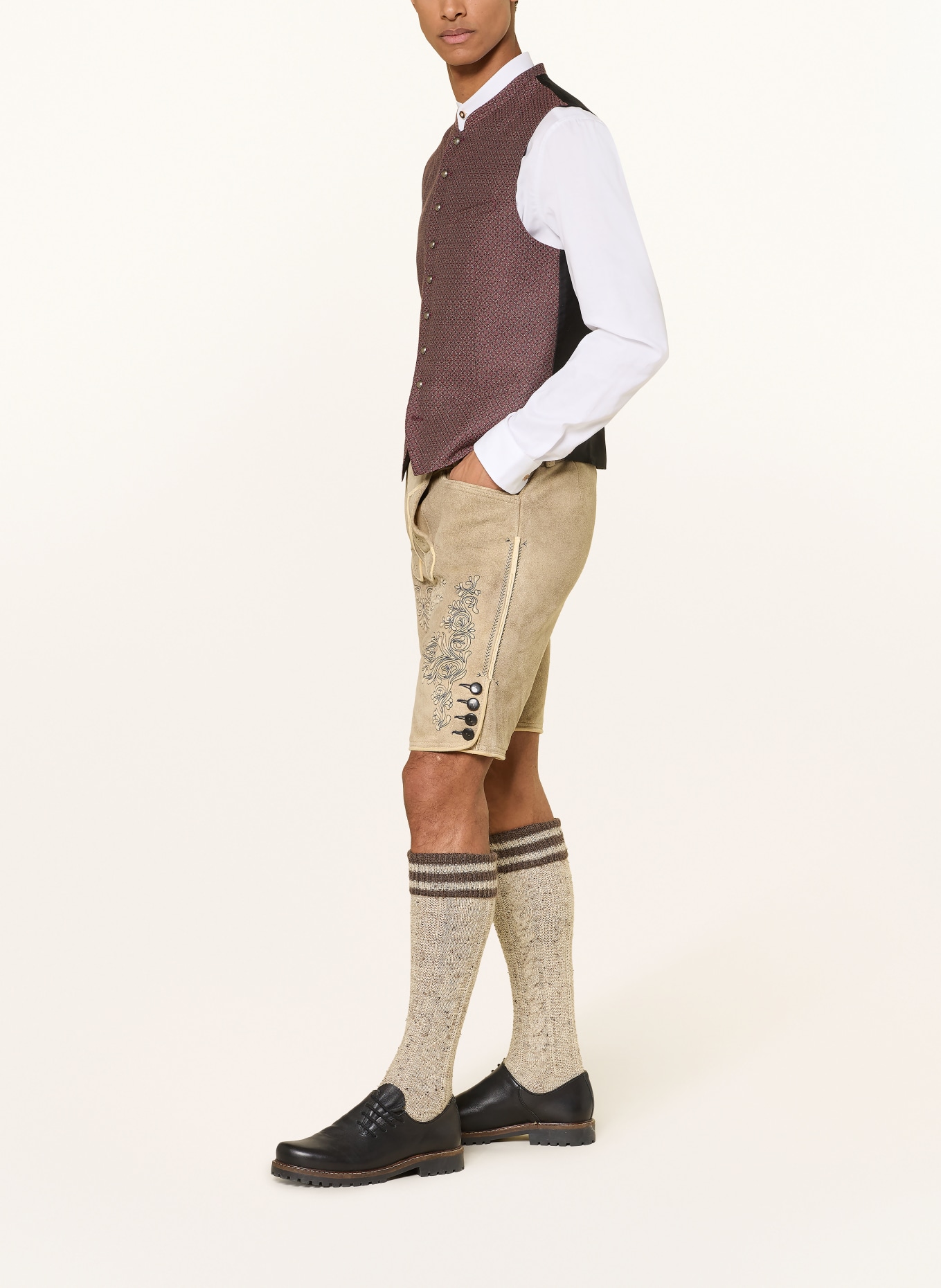 CocoVero Trachten-Lederhose: HELLBRAUN