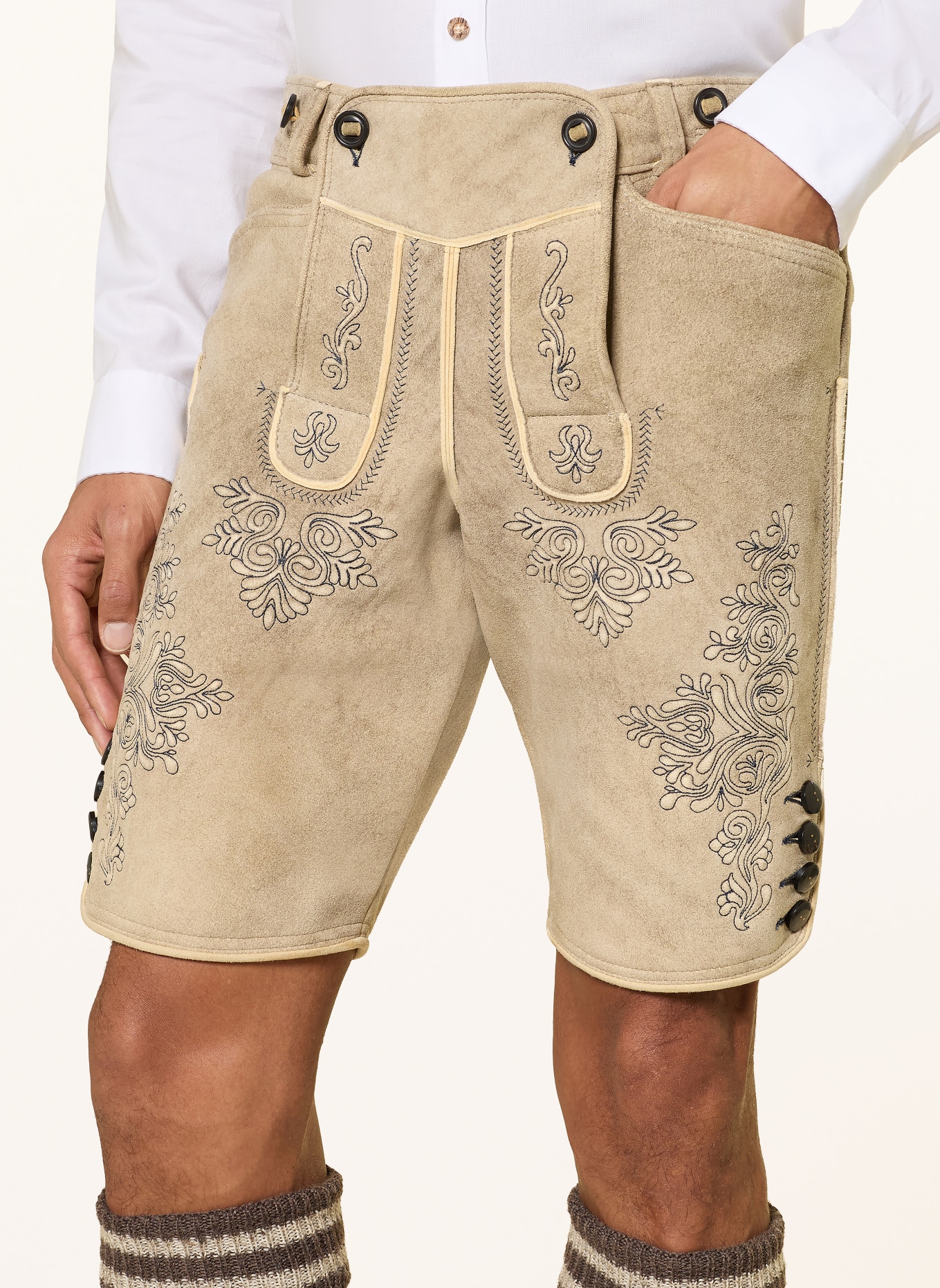 CocoVero Trachten-Lederhose: HELLBRAUN