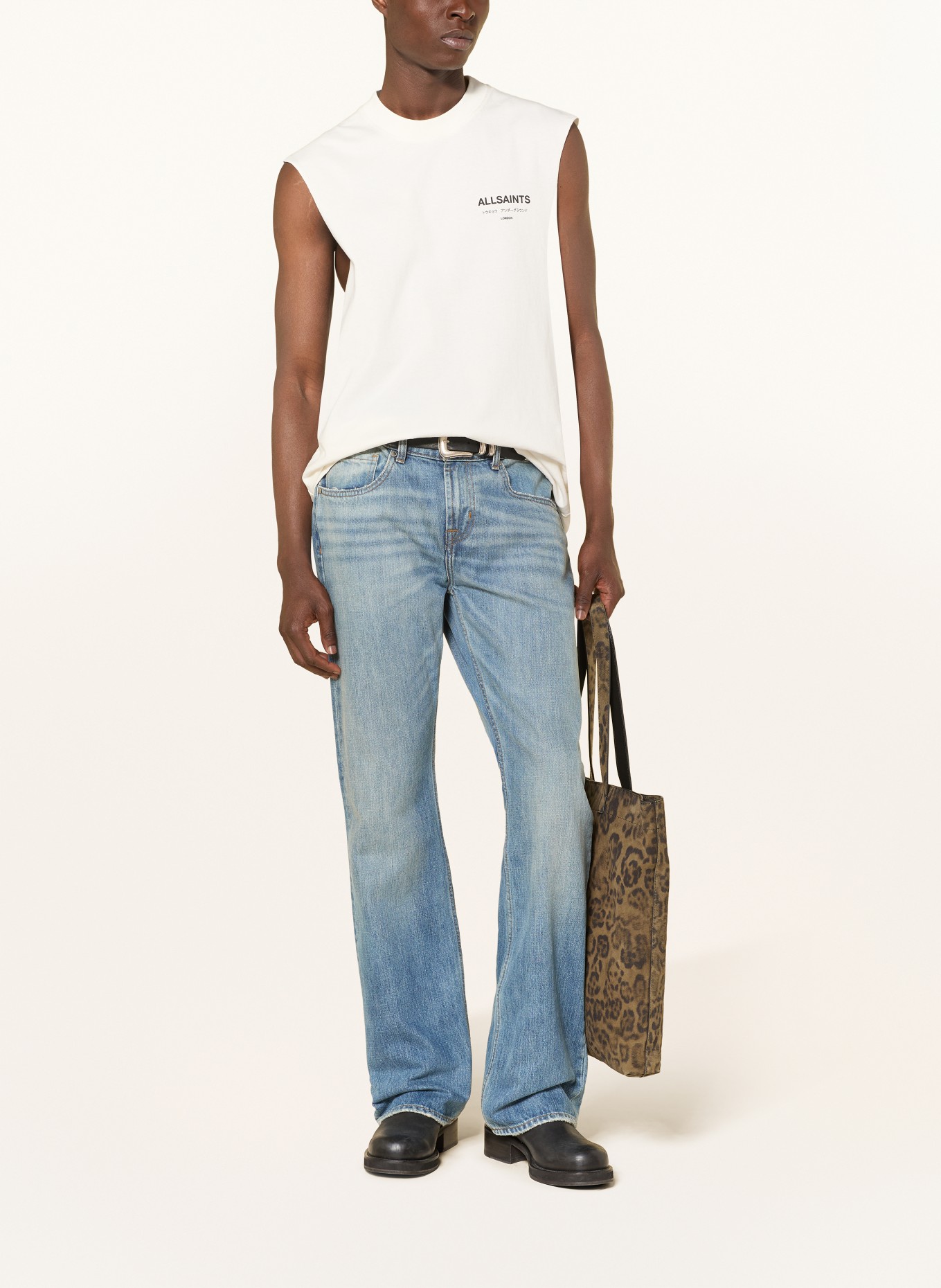 ALLSAINTS Tanktop UNDERGROUND: WEISS / SCHWARZ