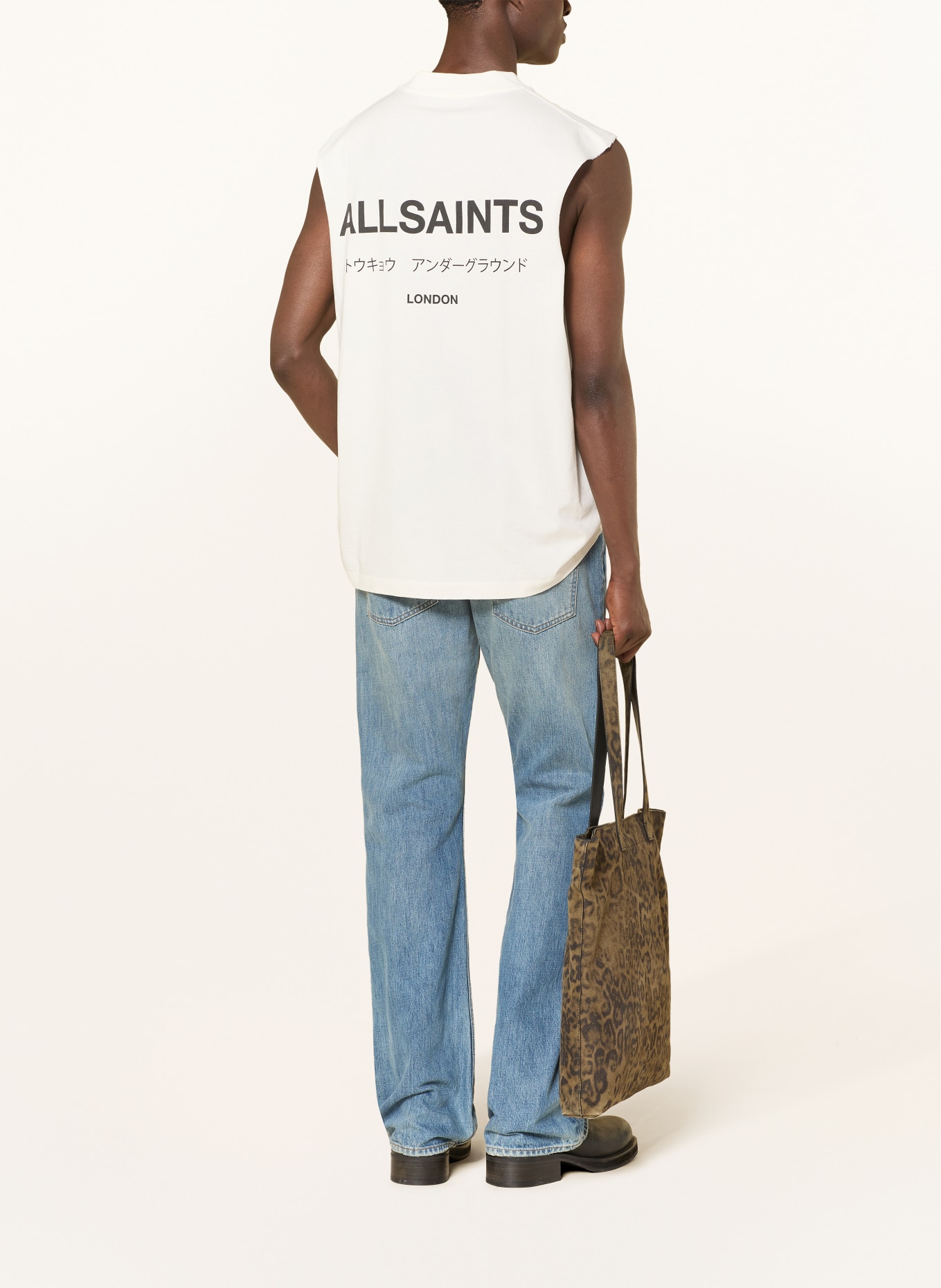 ALLSAINTS Tanktop UNDERGROUND: WEISS / SCHWARZ