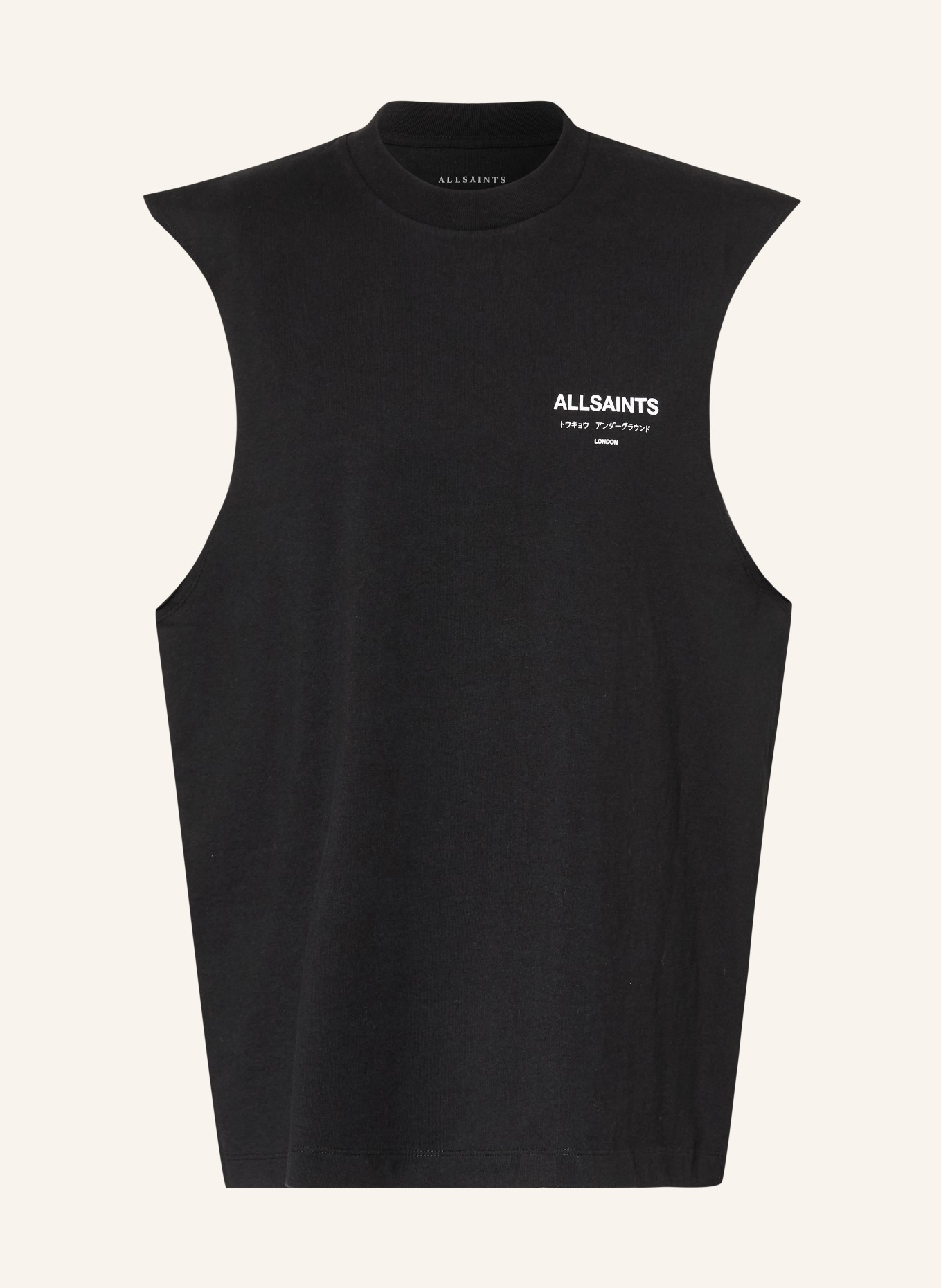 ALLSAINTS Tanktop UNDERGROUND: SCHWARZ / WEISS